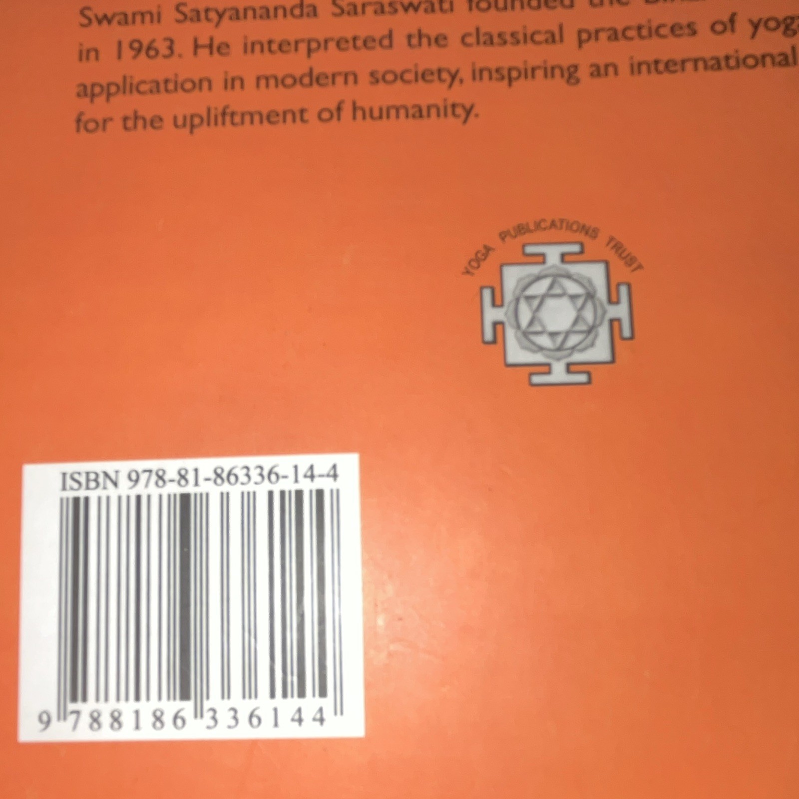 Swami Satyananda Saraswati Asana, Pranayama, Mudra and Bandha Trade PB 2013