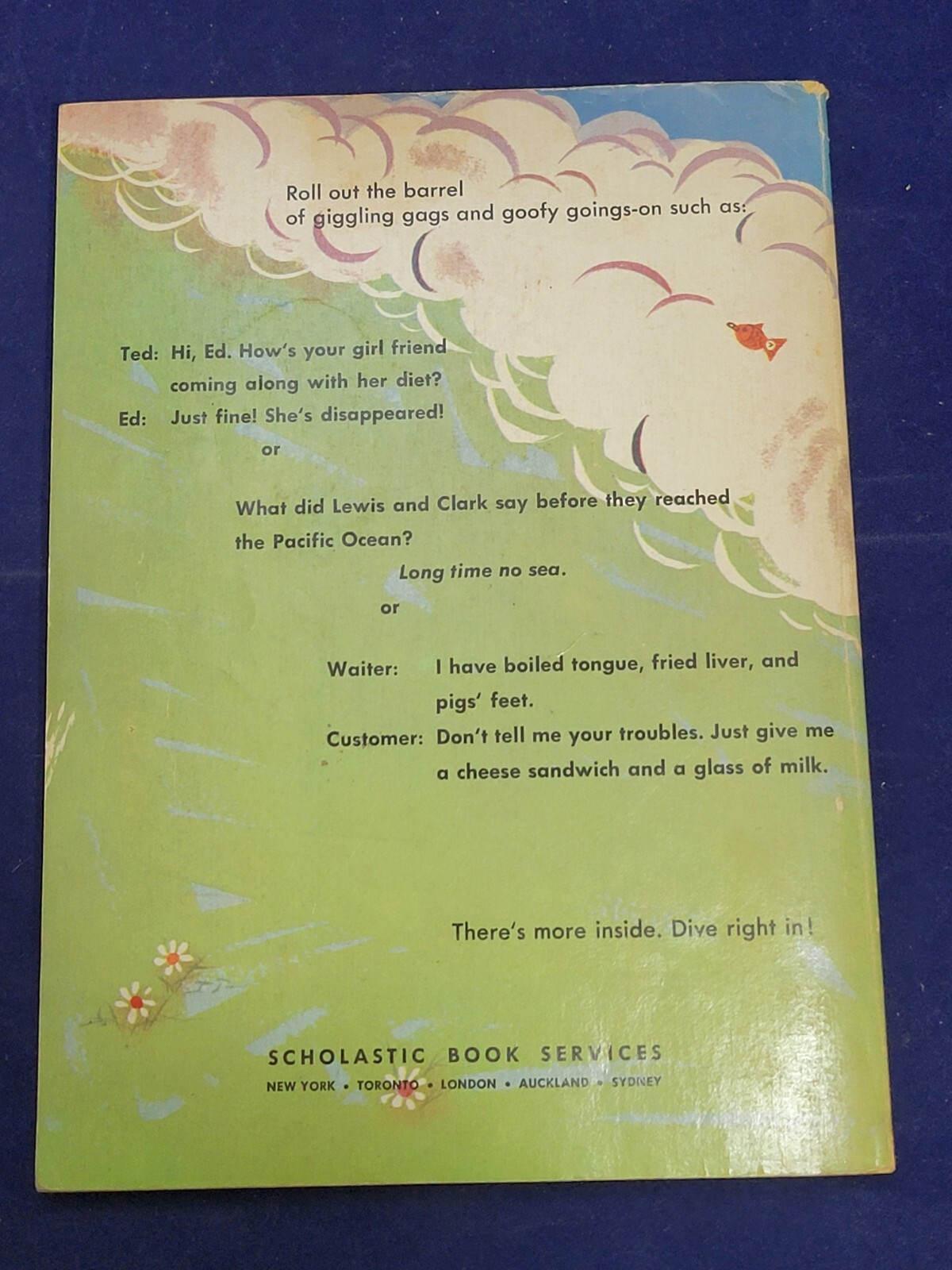 BARREL OF CHUCKLES by Ann McGovern 1969 9th Print Scholastic Book ~ USA