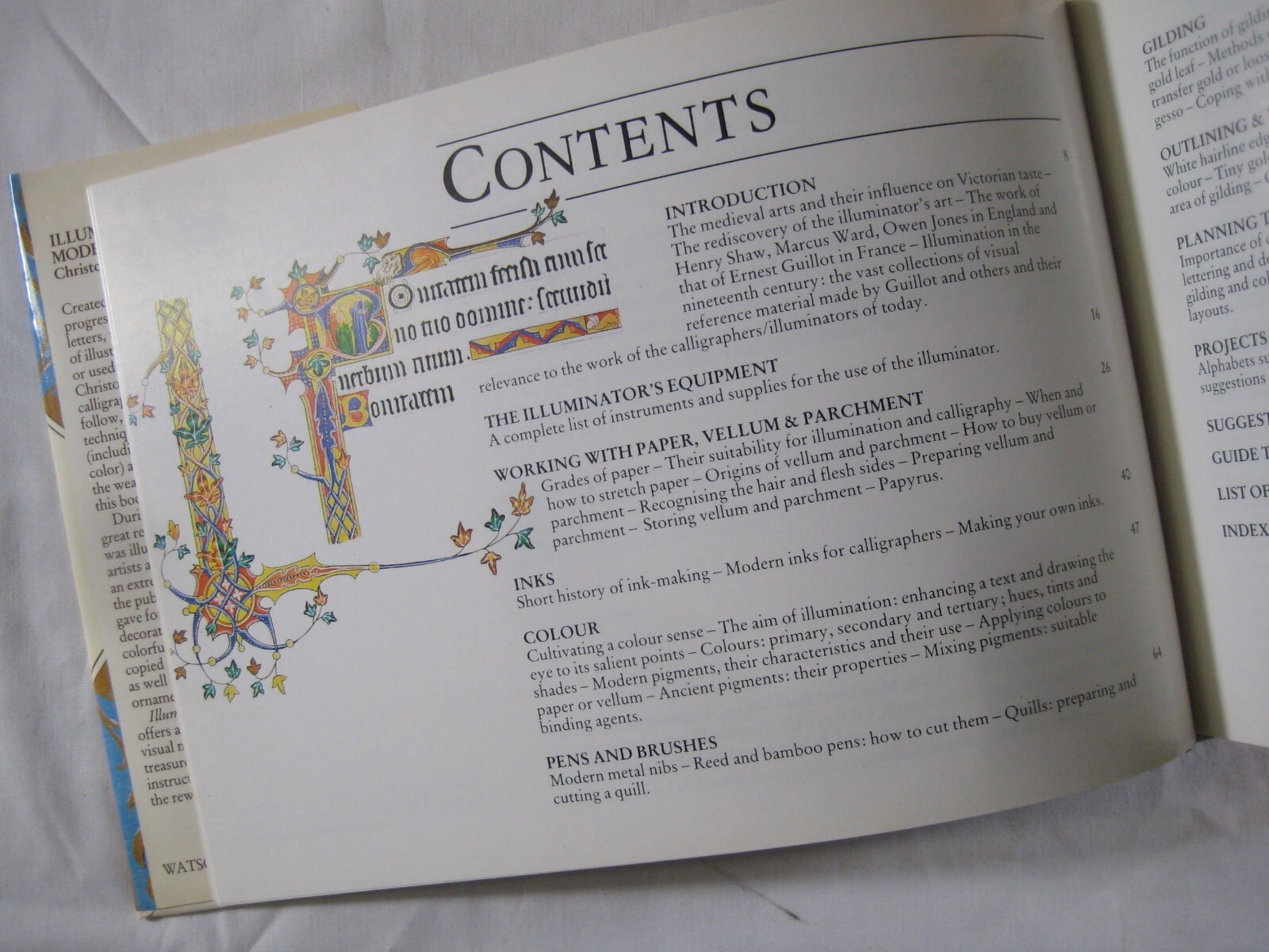 book Illumination for Modern Calligraphers Christopher Jarman First Printng 1988