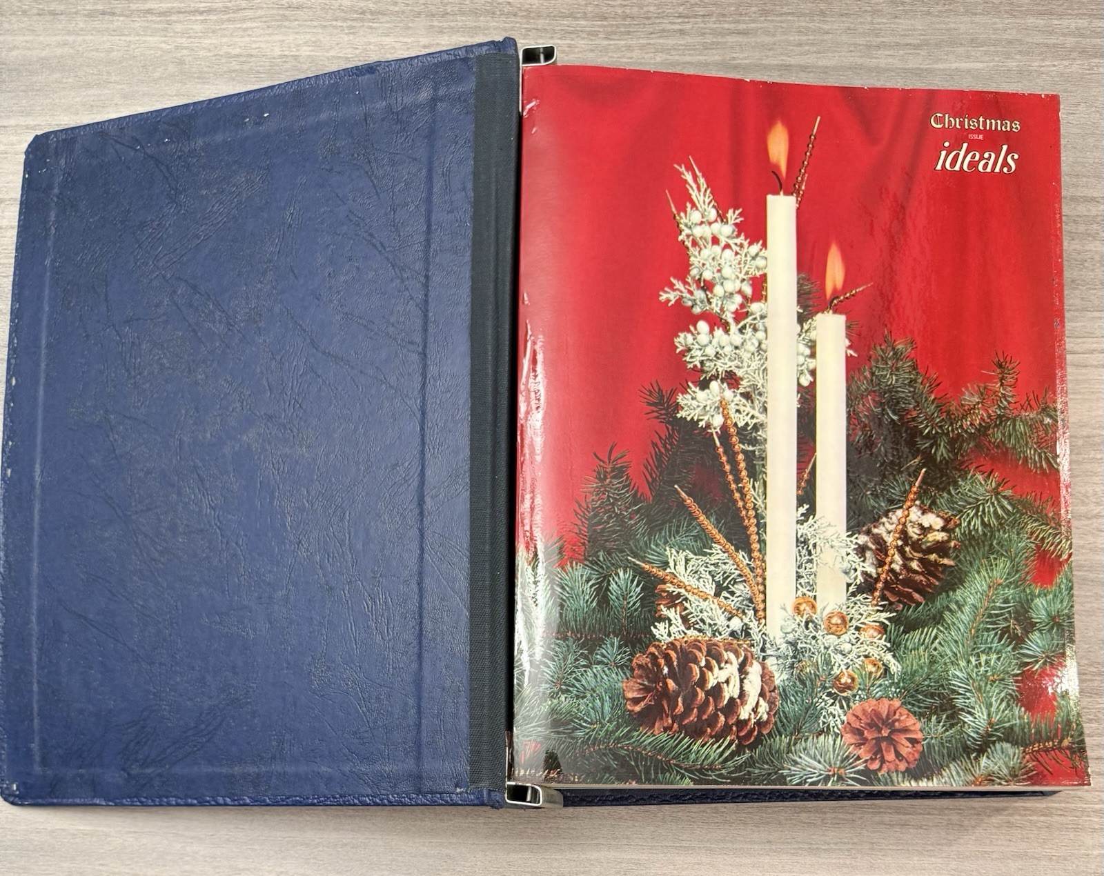 5 Huge Leather HC Binders of Ideals Magazine Lot Paperback Books 1955 – 1961