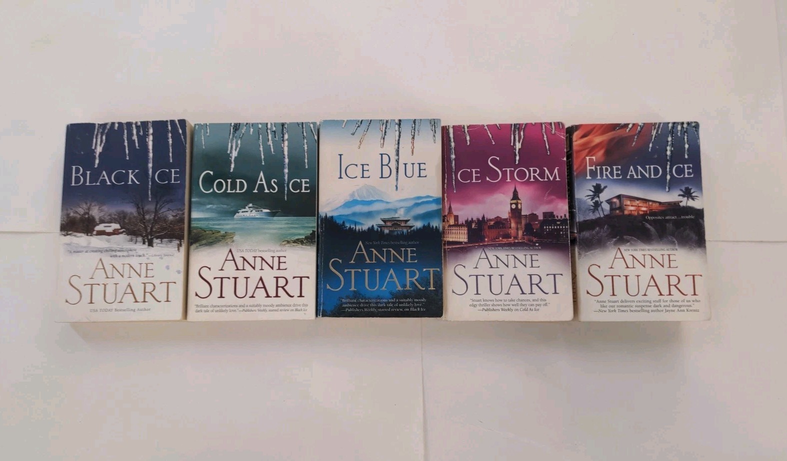 Complete Set ICE 1-5 Anne Stuart Lot Black Cold as Storm Fire