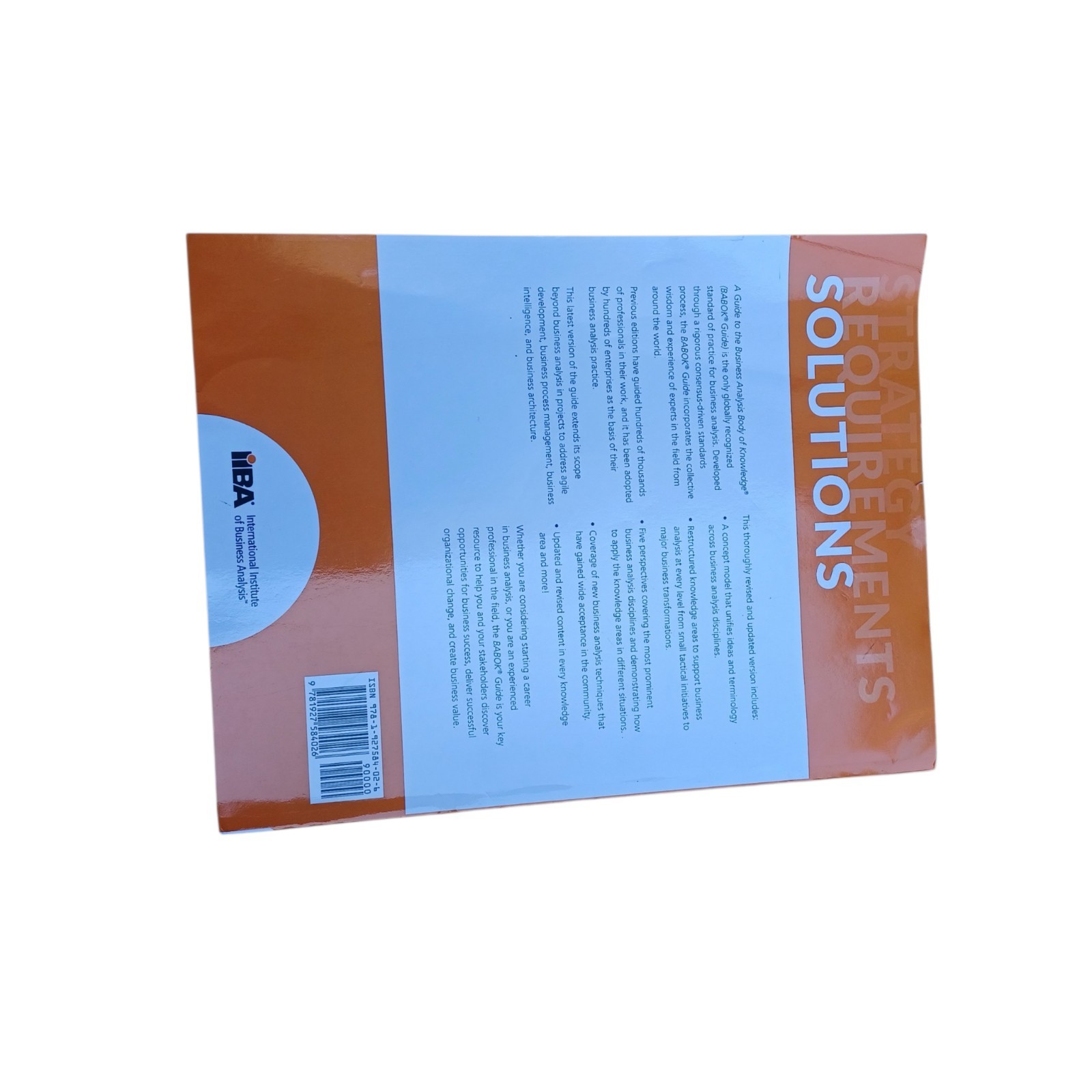 Guide to the Business Analysis Body of Knowledge (Babok Guide) by Iiba (2015)