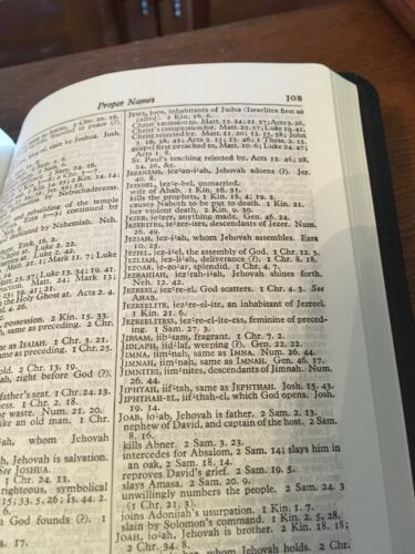 KJV Old Scofield Study Bible Navy Leather 1917 notes Red letter Thumb-Indexed