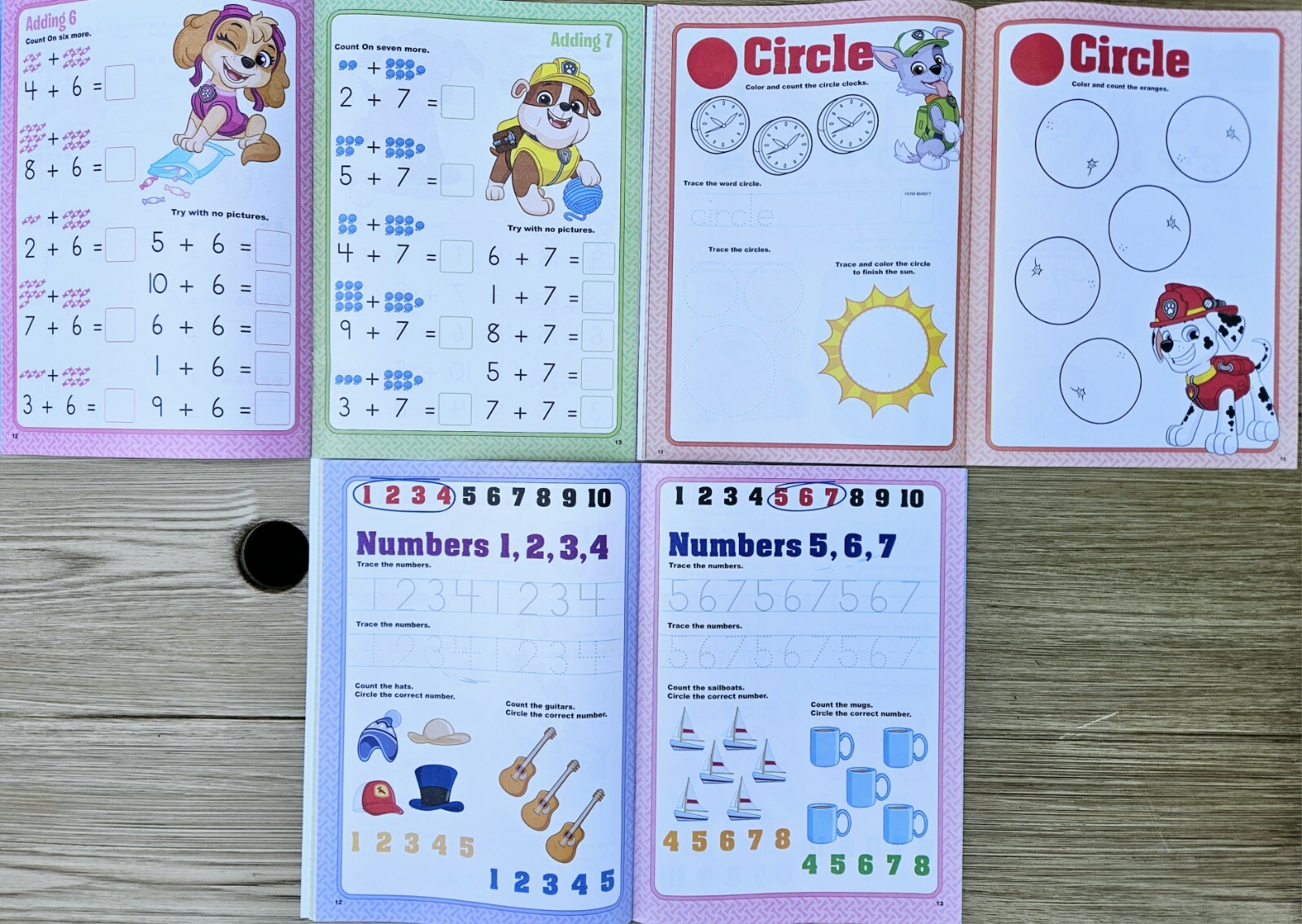 Paw Patrol Pre-K Workbook set of 6 Brand New