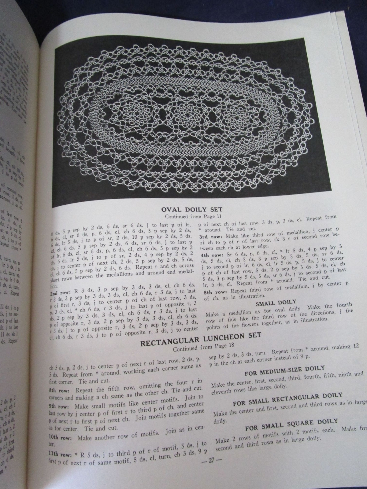 Classic Tatting Patterns Anne Orrs Dover Needlework Series ISBN 0-486-24897-6 32