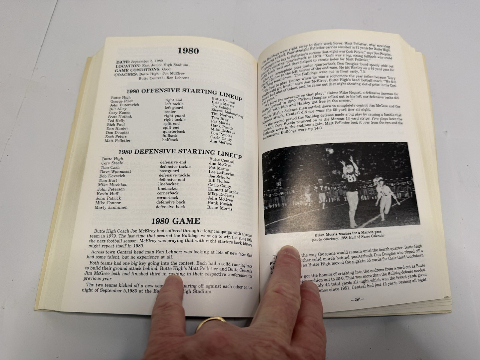Pat Kearney Signed 1989 Paperback Butte’s Big Game Butte Central vs. Butte High