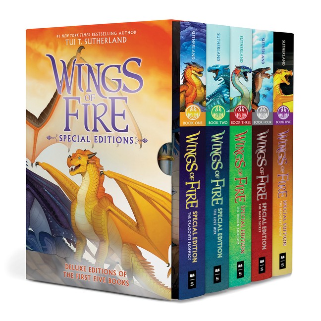 Wings of Fire #1-5 Special Edition Box Set Boxed Set by Tui T Sutherland