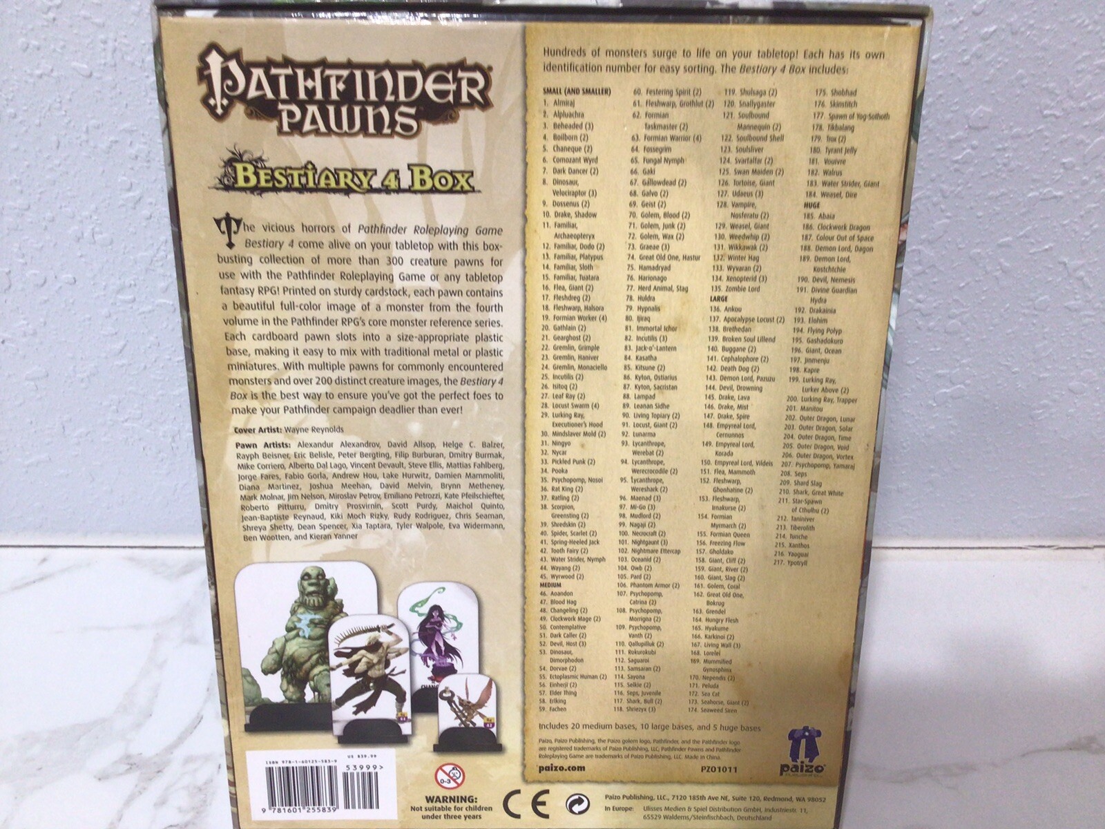 Bestiary by Paizo Publishing Staff and Paizo Staff (2014, Game)Only 16 Punched !
