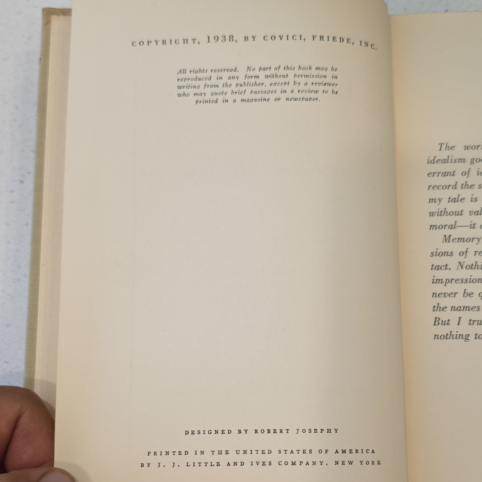 Peace Tour HC 1938 Rolph Malloch Illustrated Robert Josephy Covici-Friede