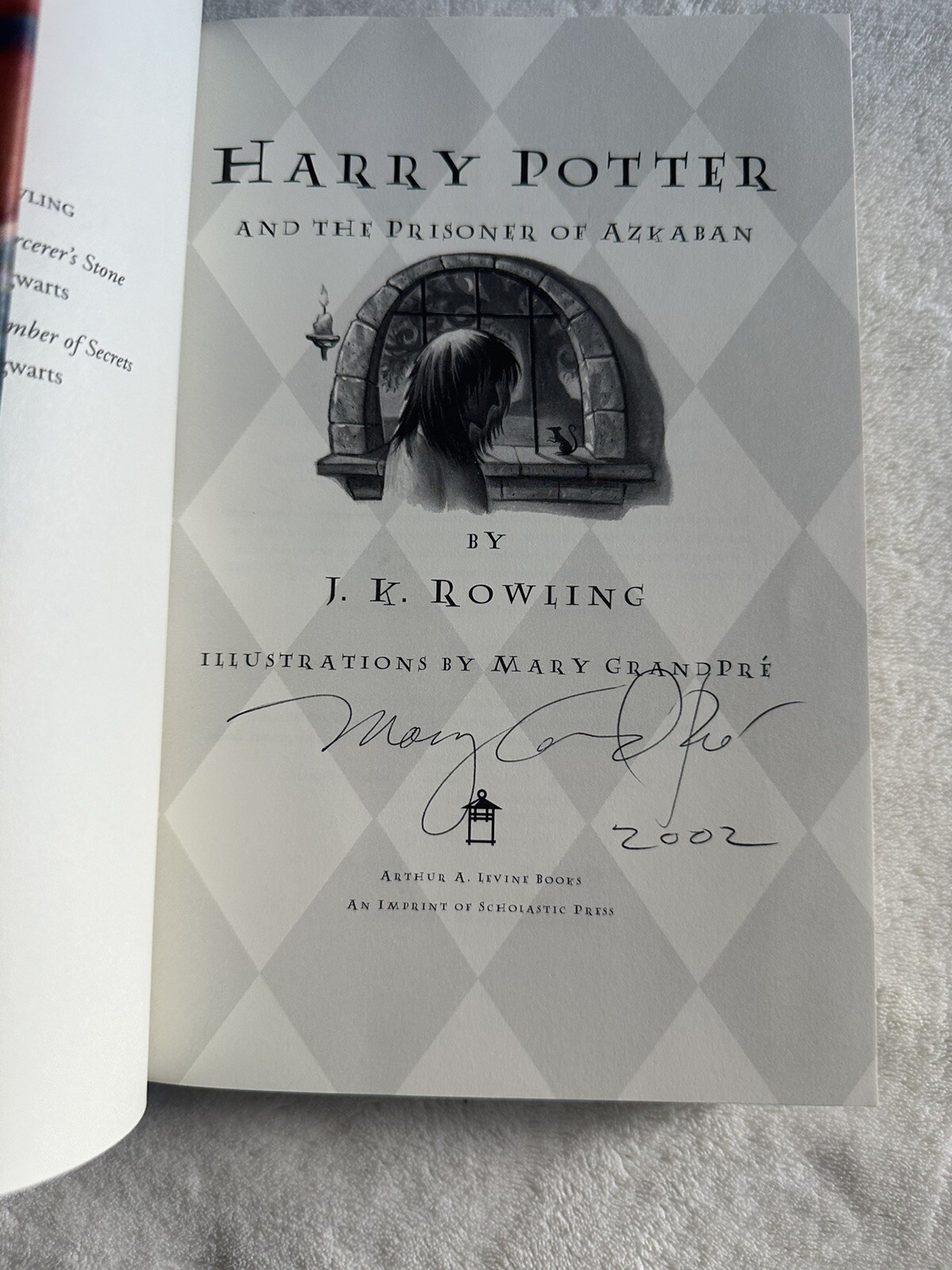 Harry Potter and the Prisoner of Azkaban | JK Rowling | Signed by Mary Grandpre