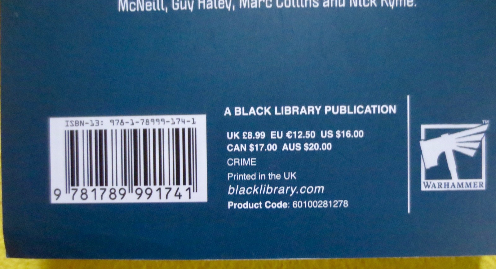 No Good Men – A Warhammer Crime Anthology 2020 Paperback Black Library