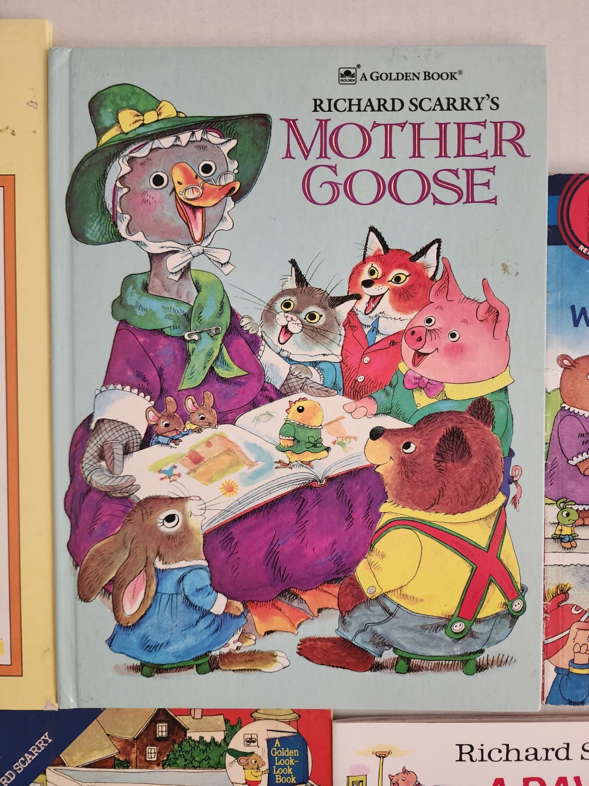 Lot 14 Richard Scarry Picture Books Golden Books Busy Busy Town Storybooks