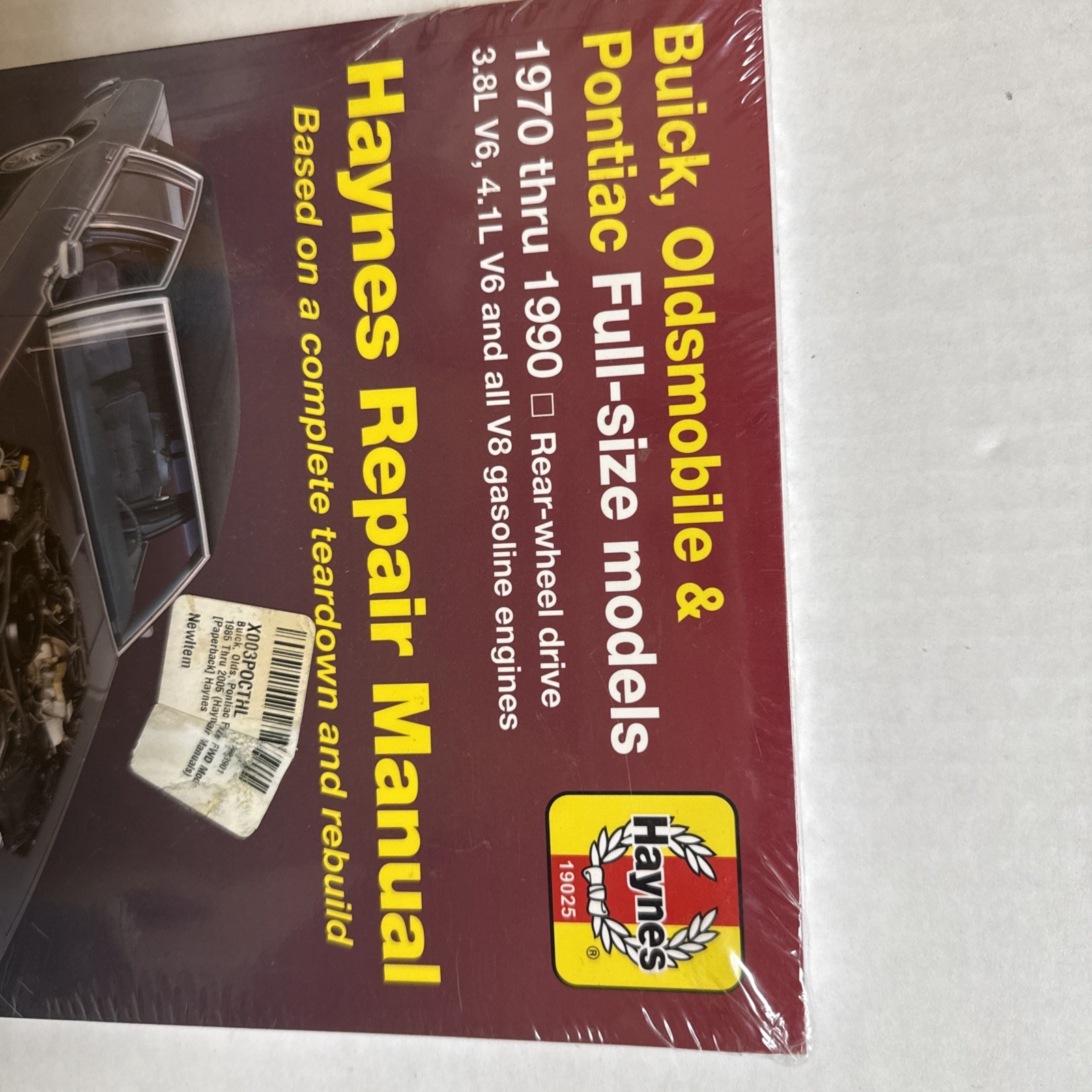 Haynes Buick, Oldsmobile, Pontiac RWD 1970-1990 Repair Manual (#19025)
