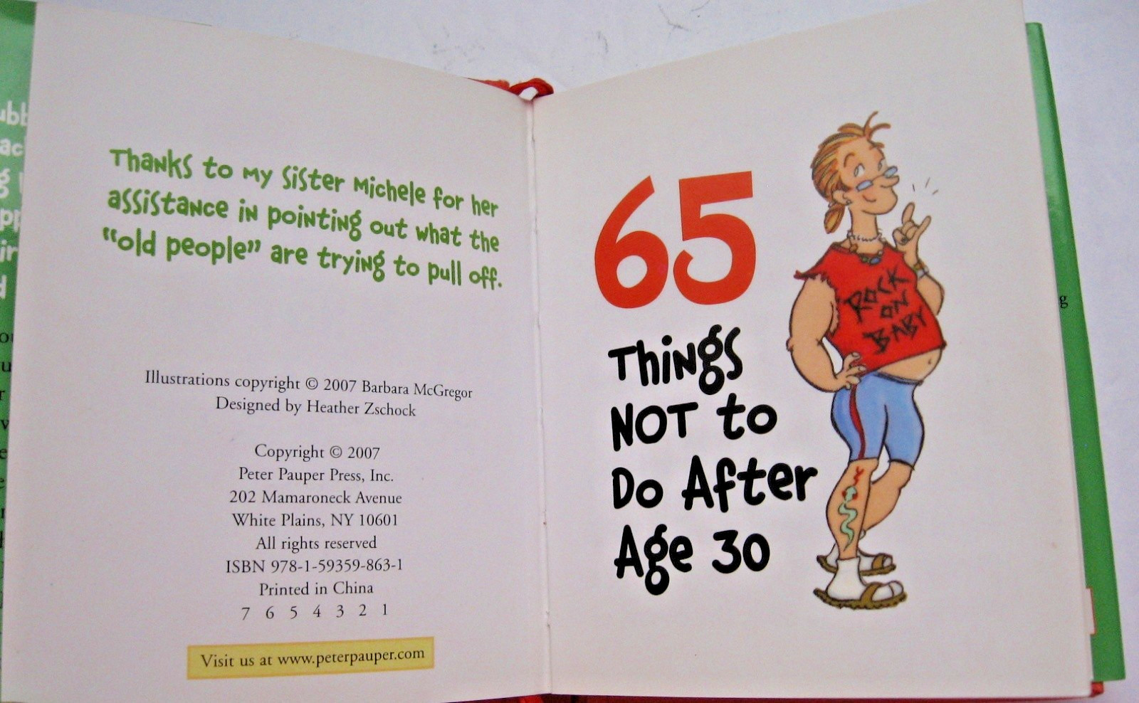 65 Things Not to Do After Age 30 Peter Pauper Press 2007 Mini Book