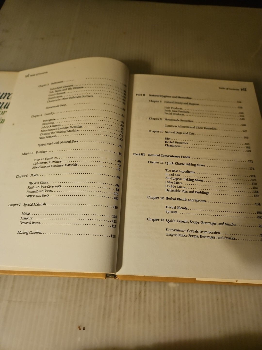 Vintage 1982, “The Natural Formula Book For Home & Yard” Hardcover Book