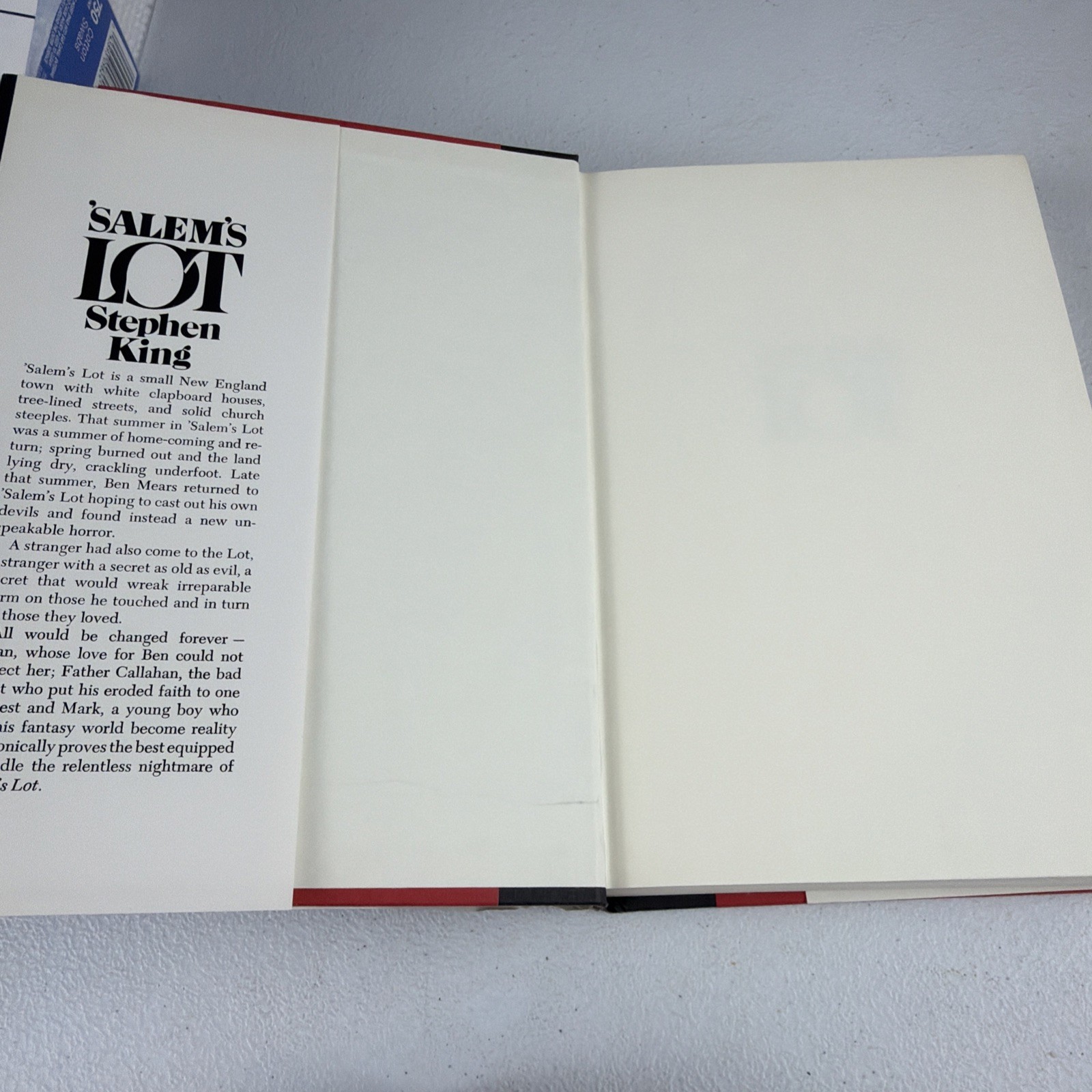 Salem’s Lot by Stephen King Hardcover 1975 Book Doubleday