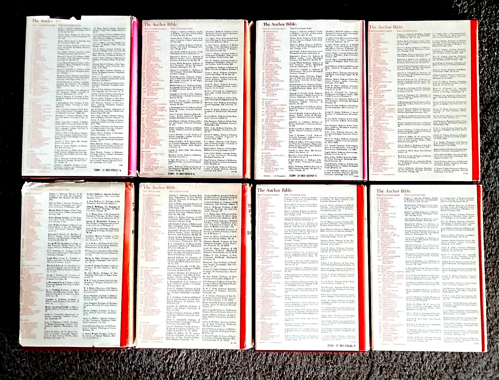 The Anchor Bible NT Commentary Lot of 8 Hardcover / DJ Doubleday 1981-1986