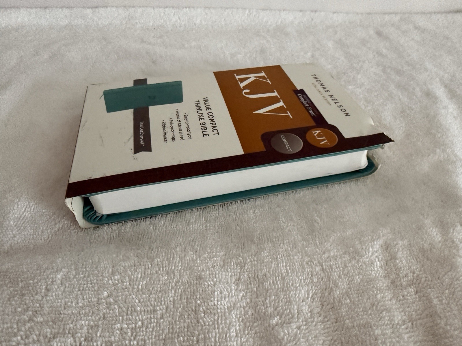 KJV Value Thinline Bible Compact Imitation Leather Red Letter Edition New
