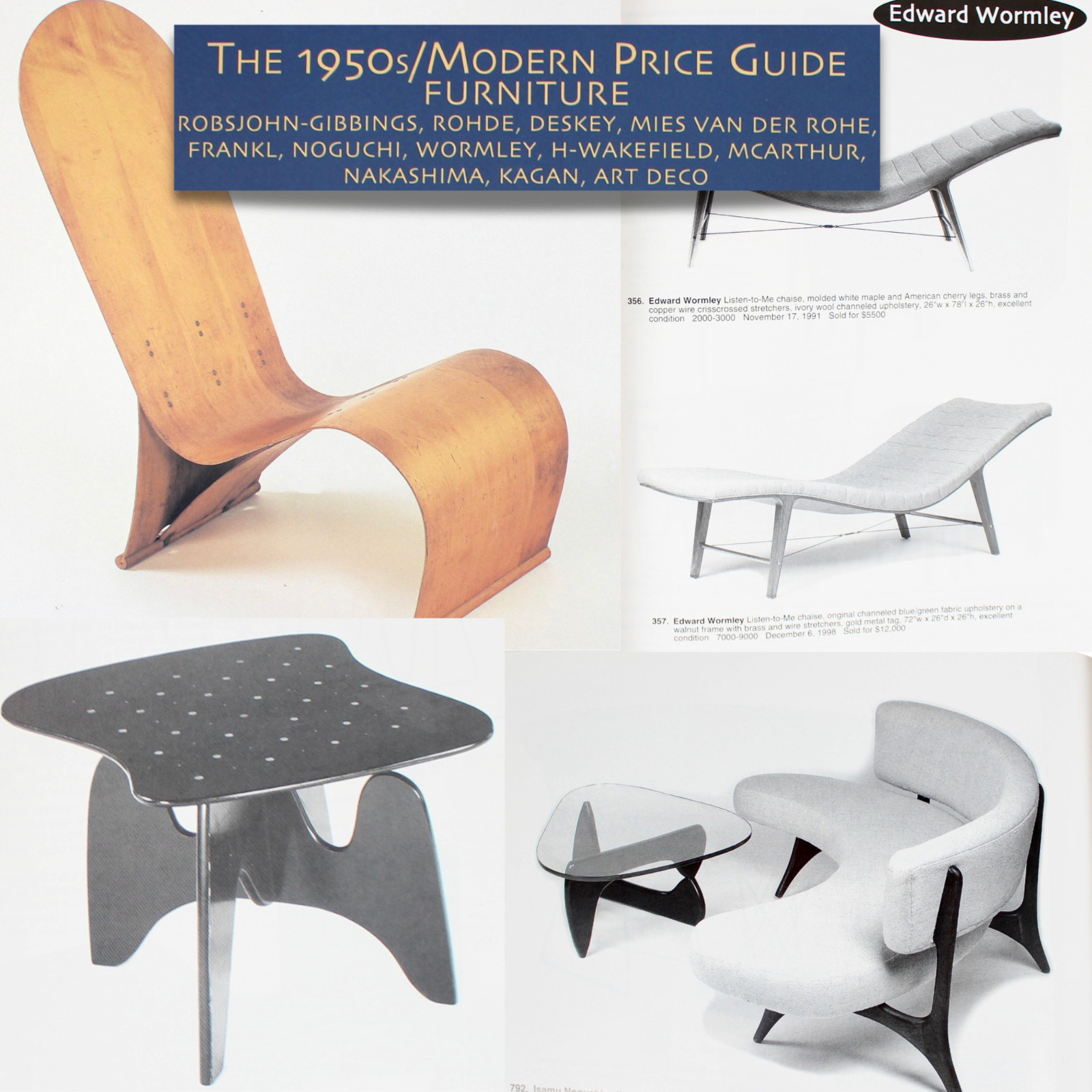 MCM Furniture Mies Van Der Rohe Noguchi Wakefield Art Deco Alvar Aalto Wormley