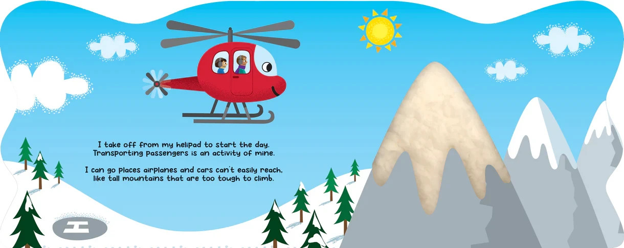 High-Flying Helicopter Children’s Books Ages 0-5 | Sensory Development Book
