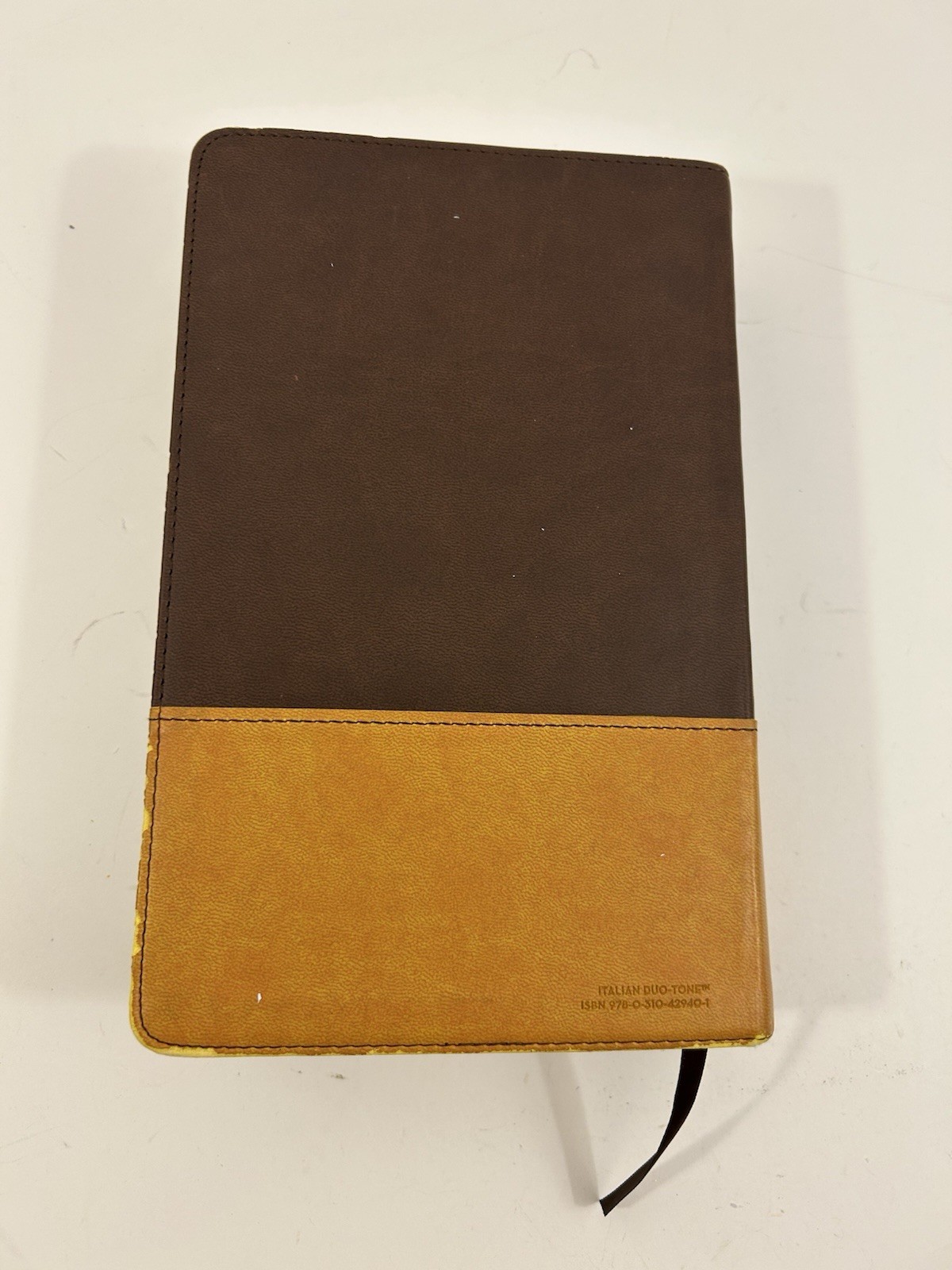 Holy Bible NIV Large Print Zondervan Italian Duo-Tone Leather
