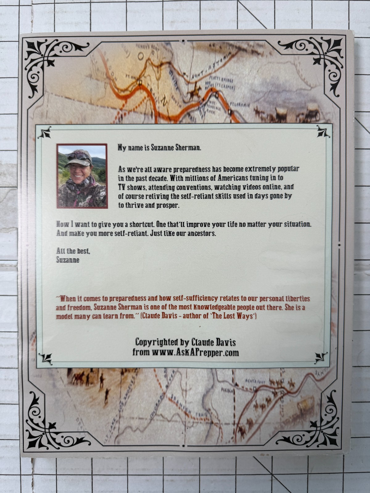 The Lost Frontier Handbook by Suzanne Sherman Survival Prepper Self-Reliance