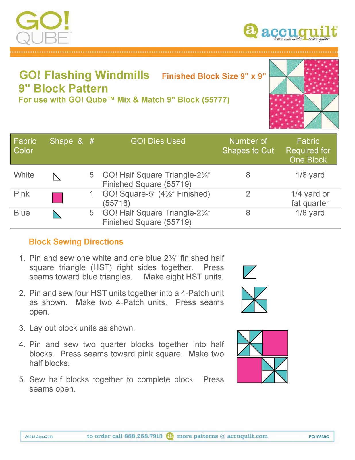 ACCUQUILT Go Qube 9″ Blocks – STEEL WIRE BOUND – PROTECTIVE COVERS