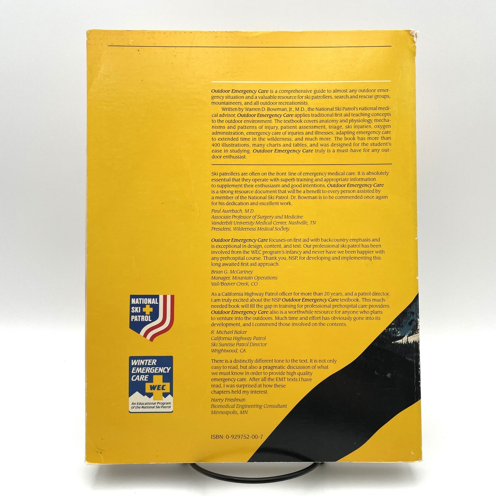 The National Ski Patrol’s Outdoor Emergency Care by Warren Bowman TPB