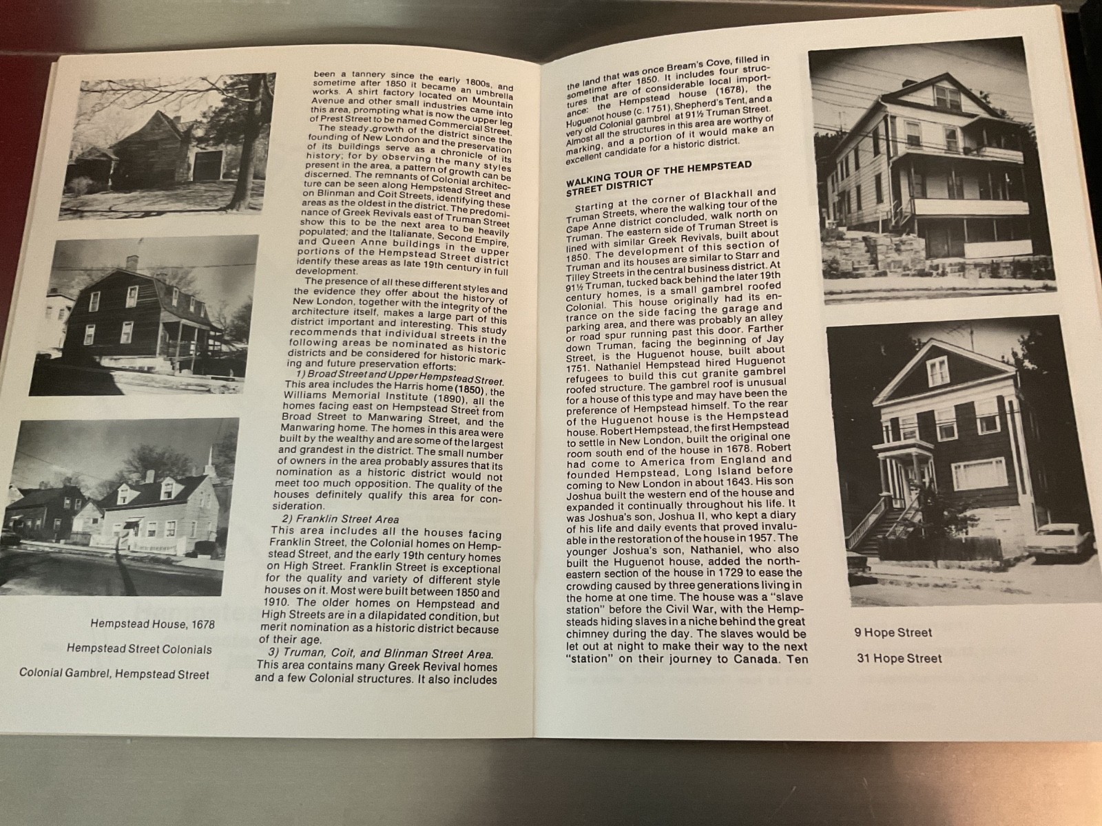 New London Connecticut Historic District Study 1978 Magazine