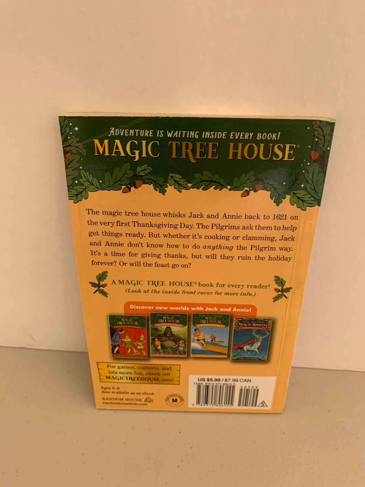 Magic Tree House #27 Thanksgiving On Thursday