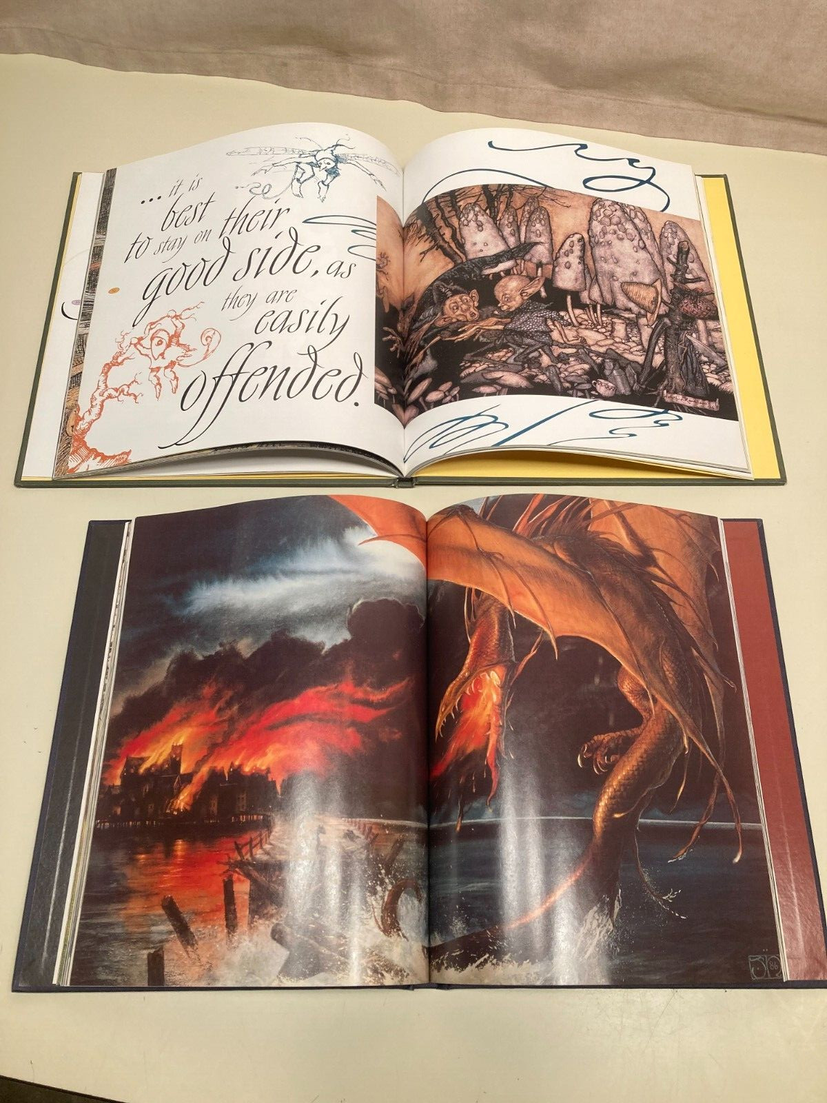 (6) Hardbound fantasy art book assortment (Froud,etc)