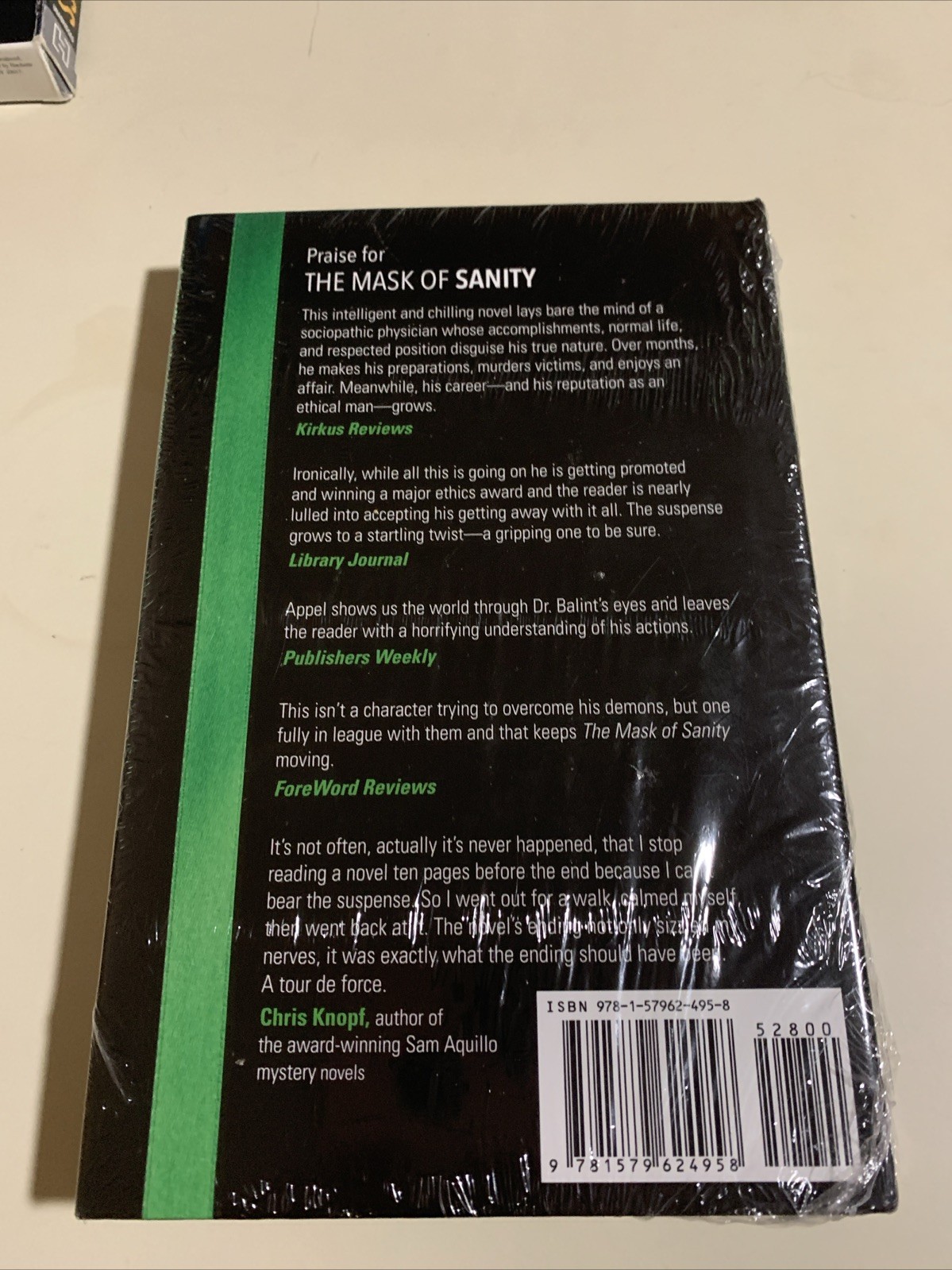 THE MASK OF SANITY By Jacob M. Appel – Hardcover **BRAND NEW**