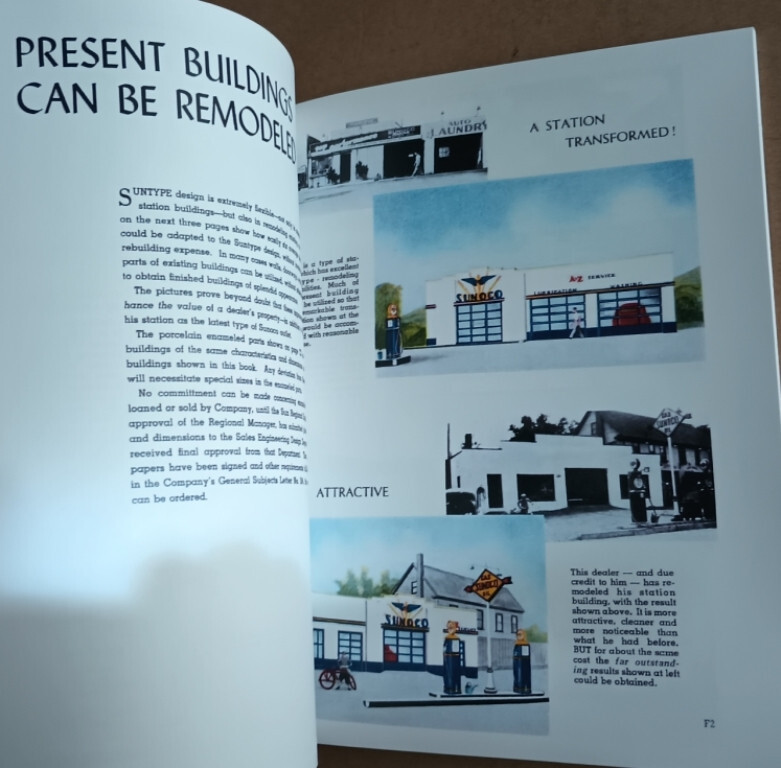 Sun Oil Co 1939 CATALOG Buildings That Serve Architects plans Gas Station SUNOCO
