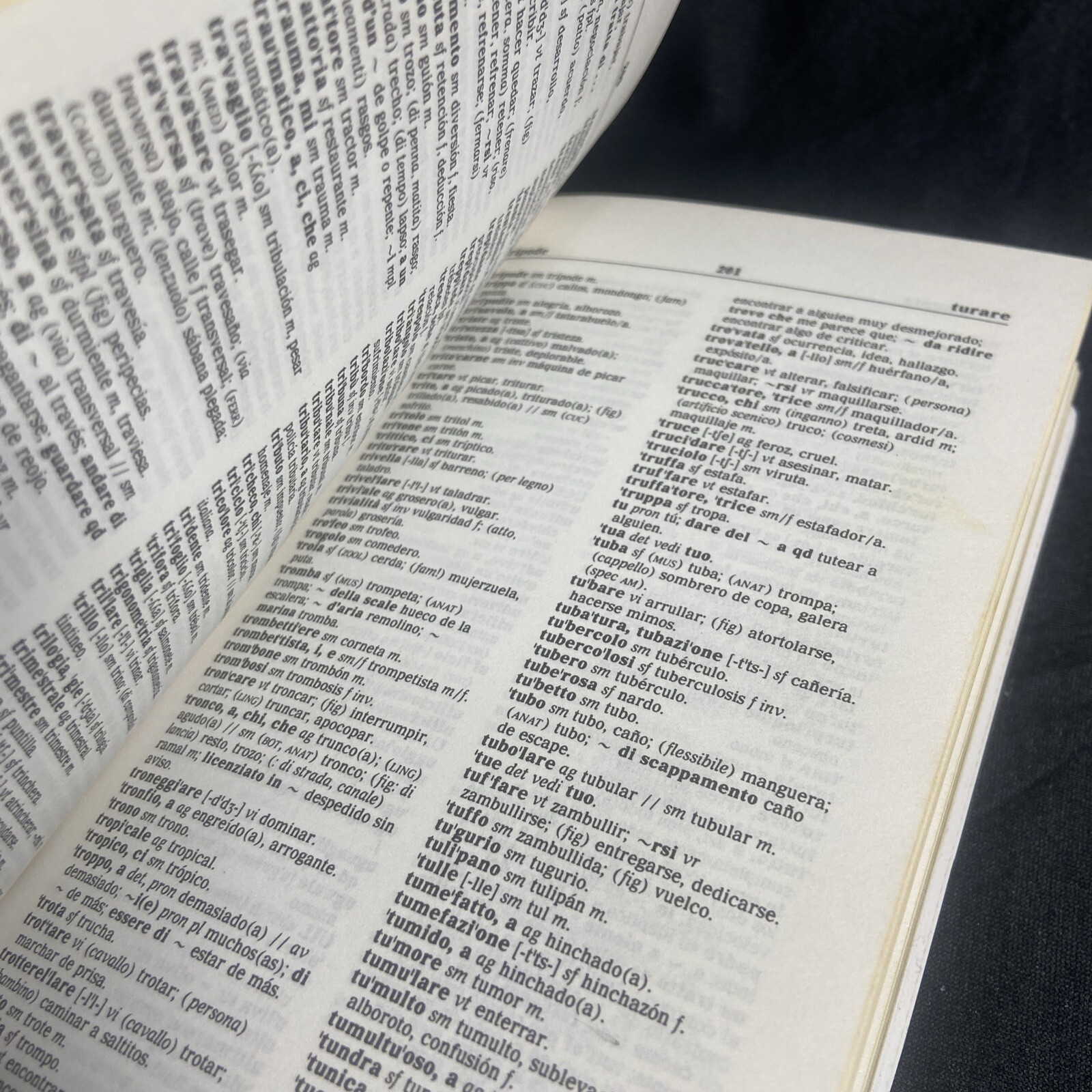 Collins Mondadori Italian Dictionary Paperback Water Resistant Cover Travel