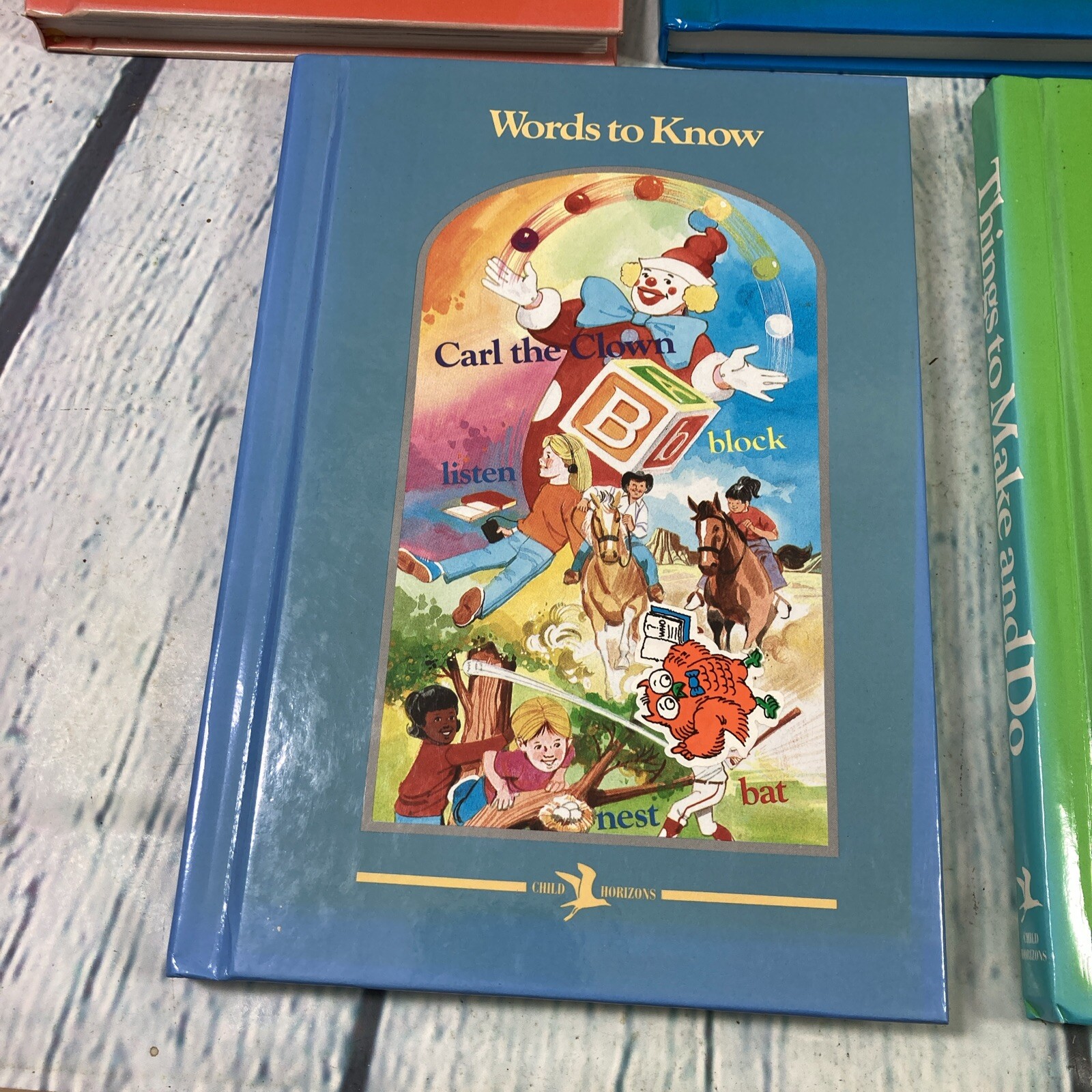1993 Child Horizons Children Books Lot of 5 Hardback Homeschooling Education
