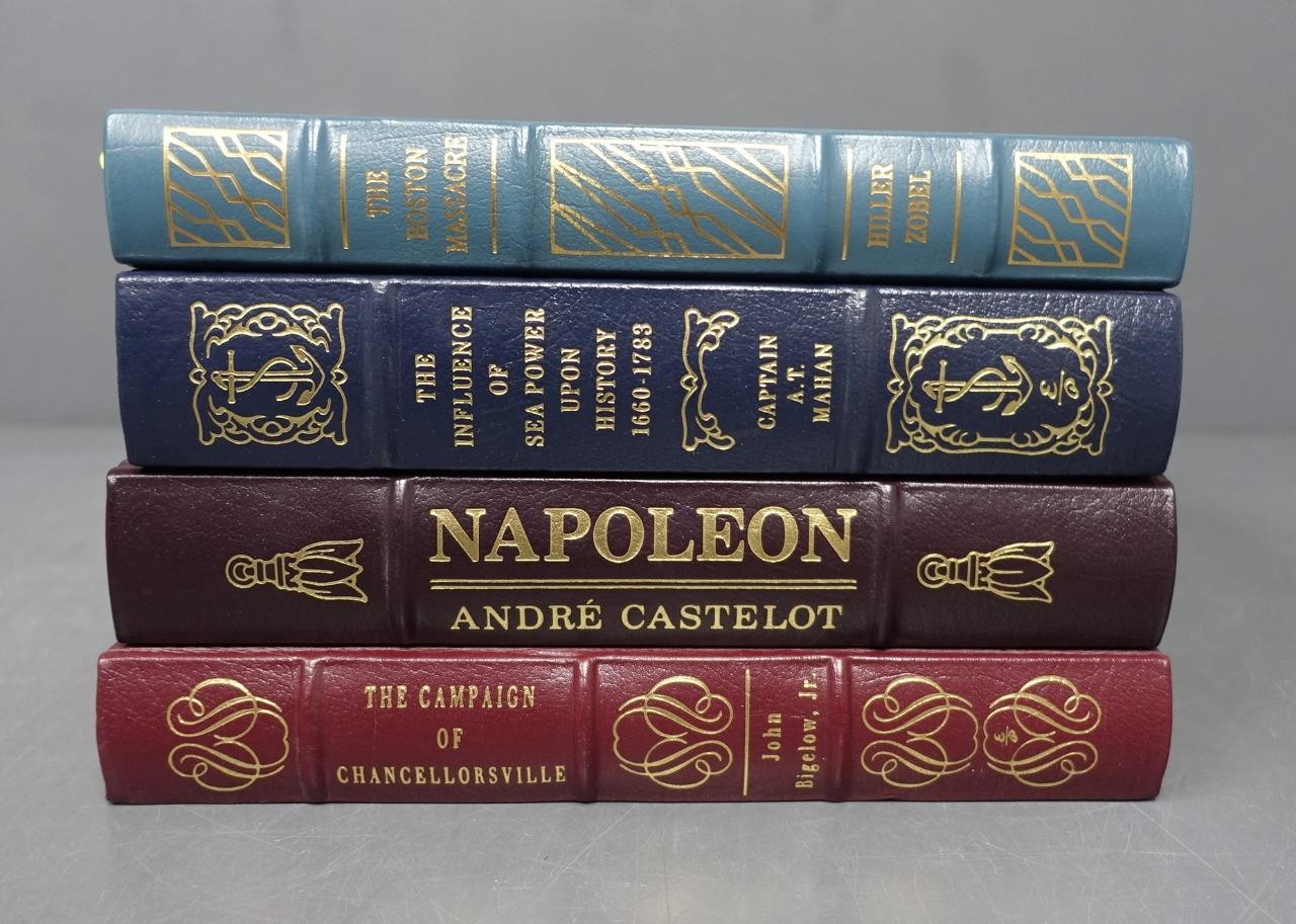 The Easton Press Lot of 4 Collector’s Edition Hardcover Leather Books 1991