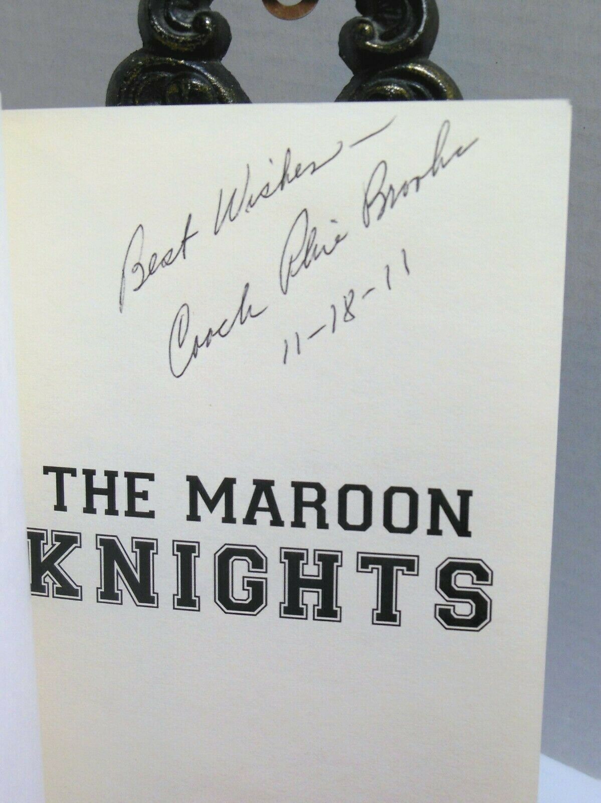Signed THE MAROON KNIGHTS Football University of Chicago Coach Stagg Boys Learn