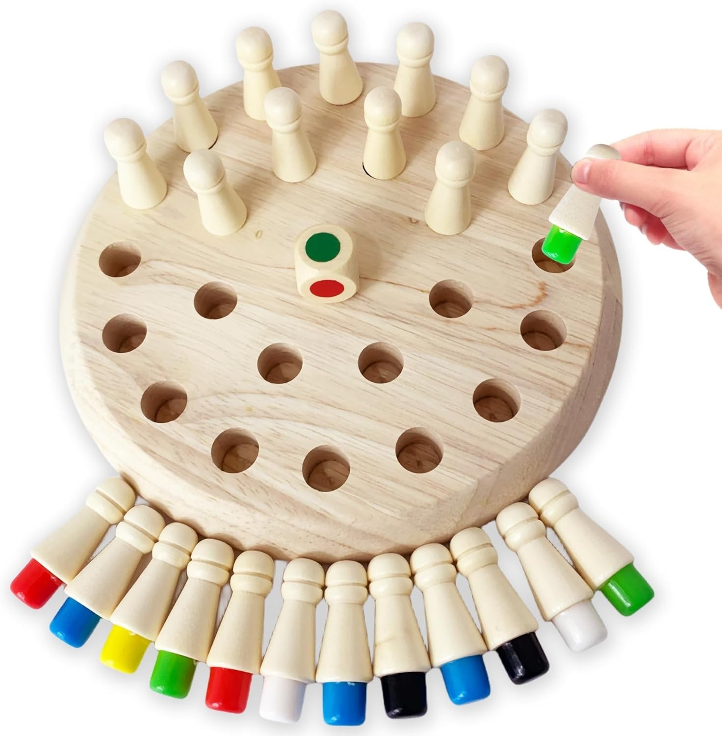 Adjustable Memory Game for Seniors – Fun Wooden Activity for Dementia Patients