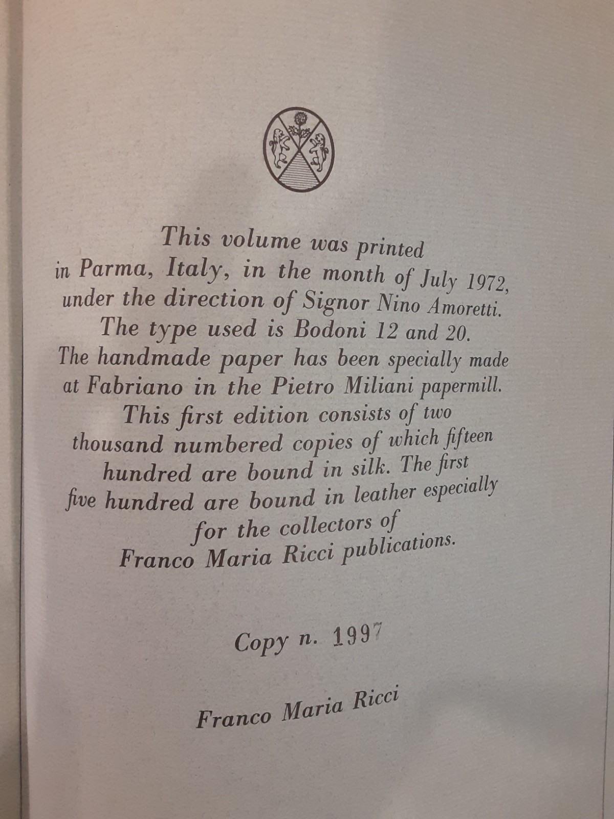 Erte. Text by Roland Barthes. Franco Maria Ricci publisher.1972 Limited Edition