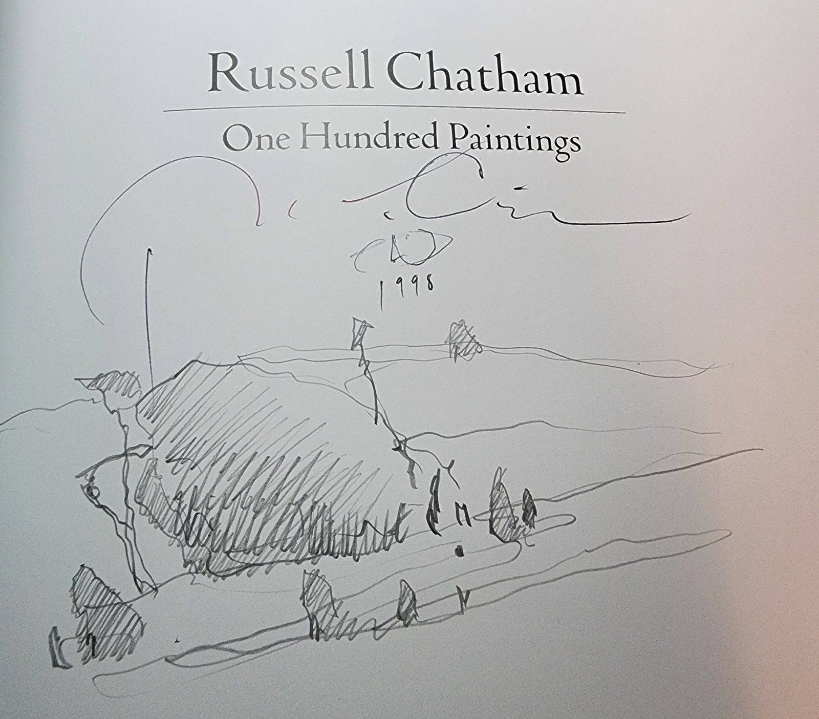 Russell Chatham: One Hundred Paintings (SIGNED, with original drawing) No. 244