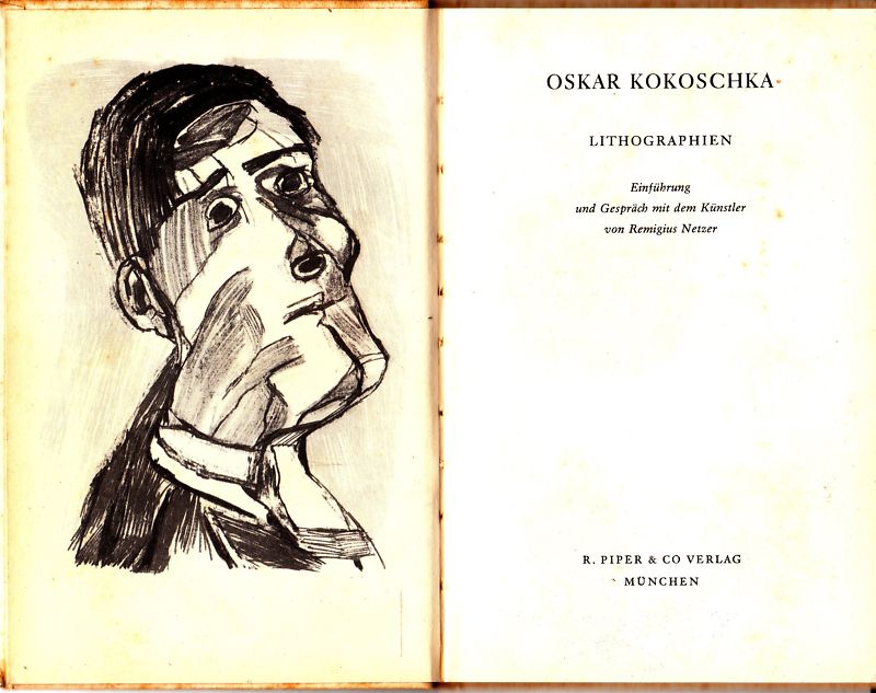 Kokoschka Lithographien Piper Bucherei Mini Book
