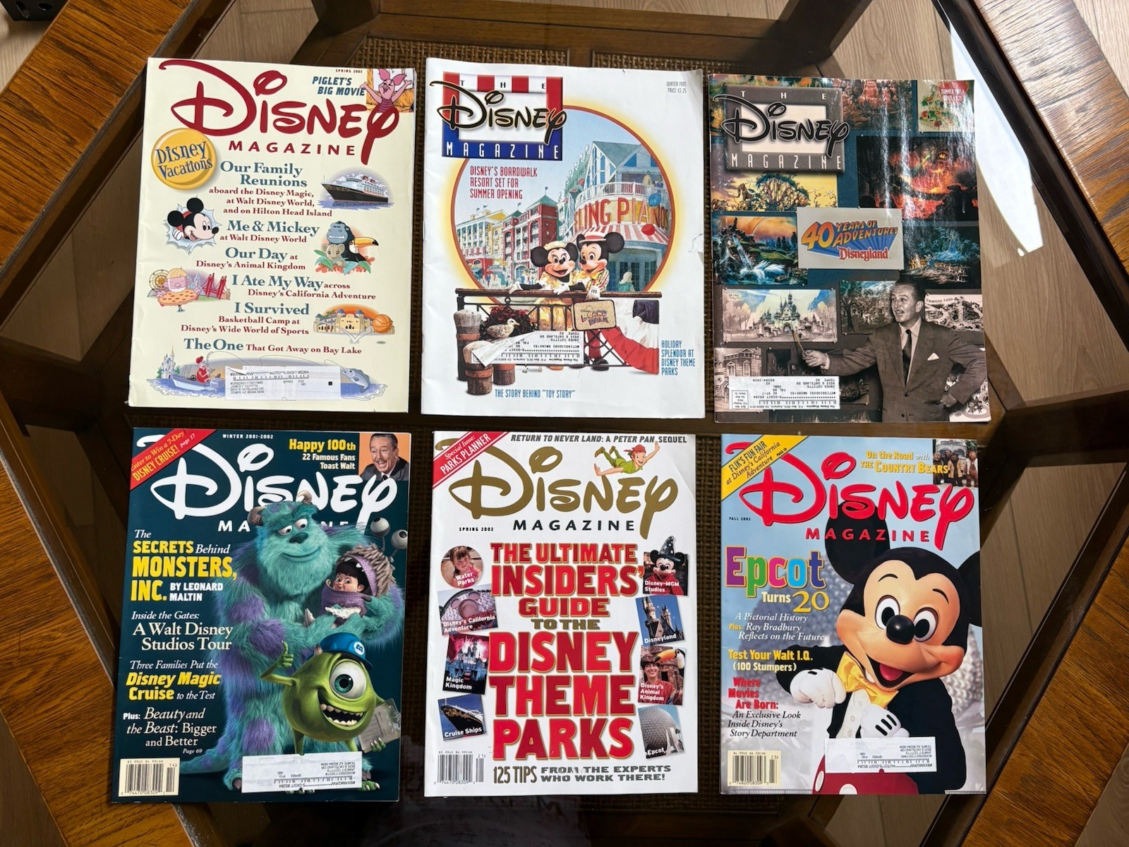 Lot Of 6 VINTAGE Disney Magazines 1990s- 2000s