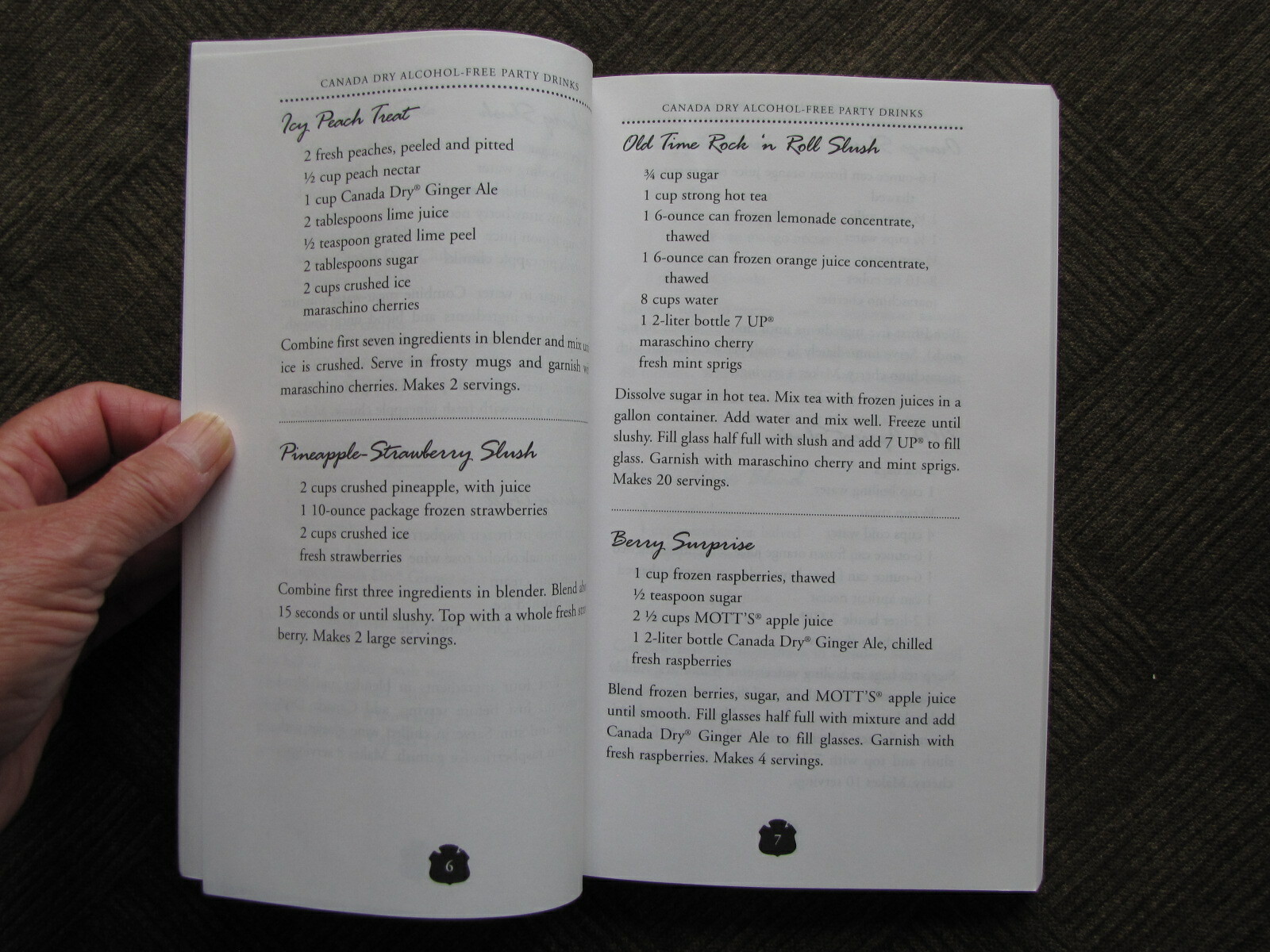 PARTY DRINKS – Alcohol Free by Canada Dry PB 178 Pages – 1997