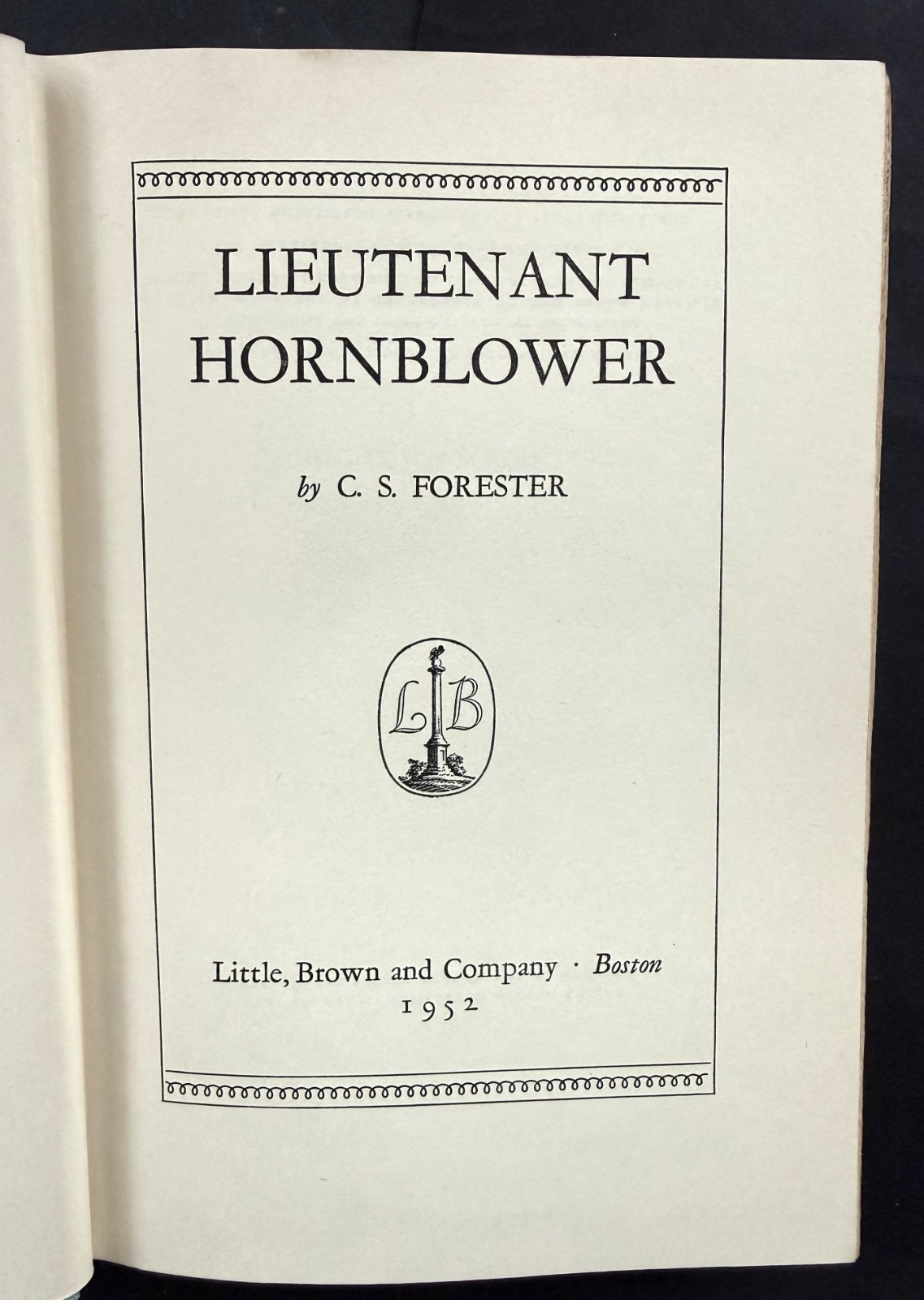 Vintage LIEUTENANT HORNBLOWER, C. S. Forester. HC/DJ. 1952 Book-of-the-Month