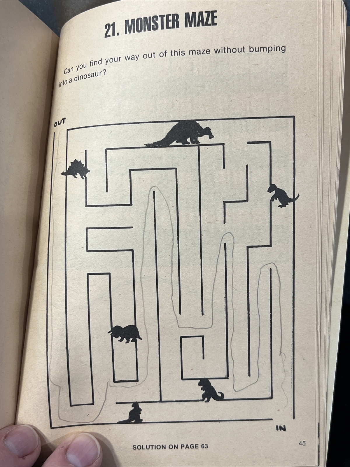 Vintage 1976 Dinosaur Puzzles Activities Barbara Seuling Xerox Education Pub.