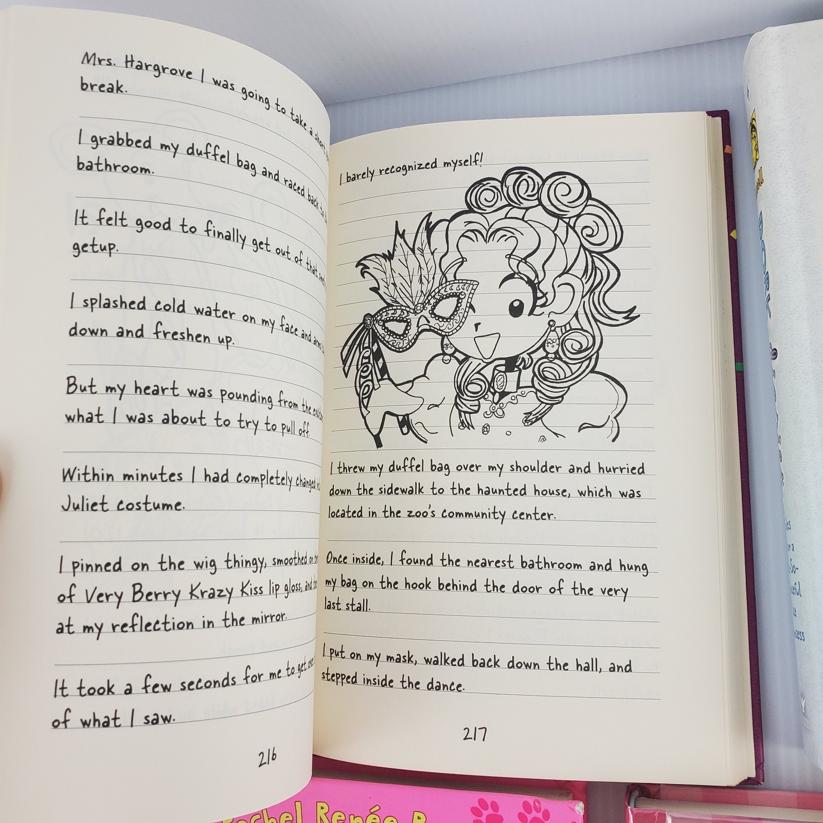 Lot of 7 Dork Diaries by Rachel Renee Russell Hardcover 1 2 4 9 10 13 15