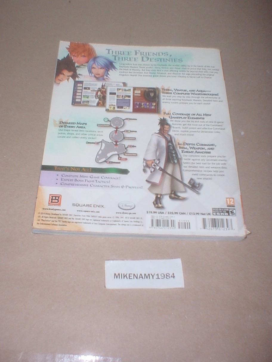 KINGDOM HEARTS: BIRTH BY SLEEP Strategy Guide by BradyGames – Square Enix