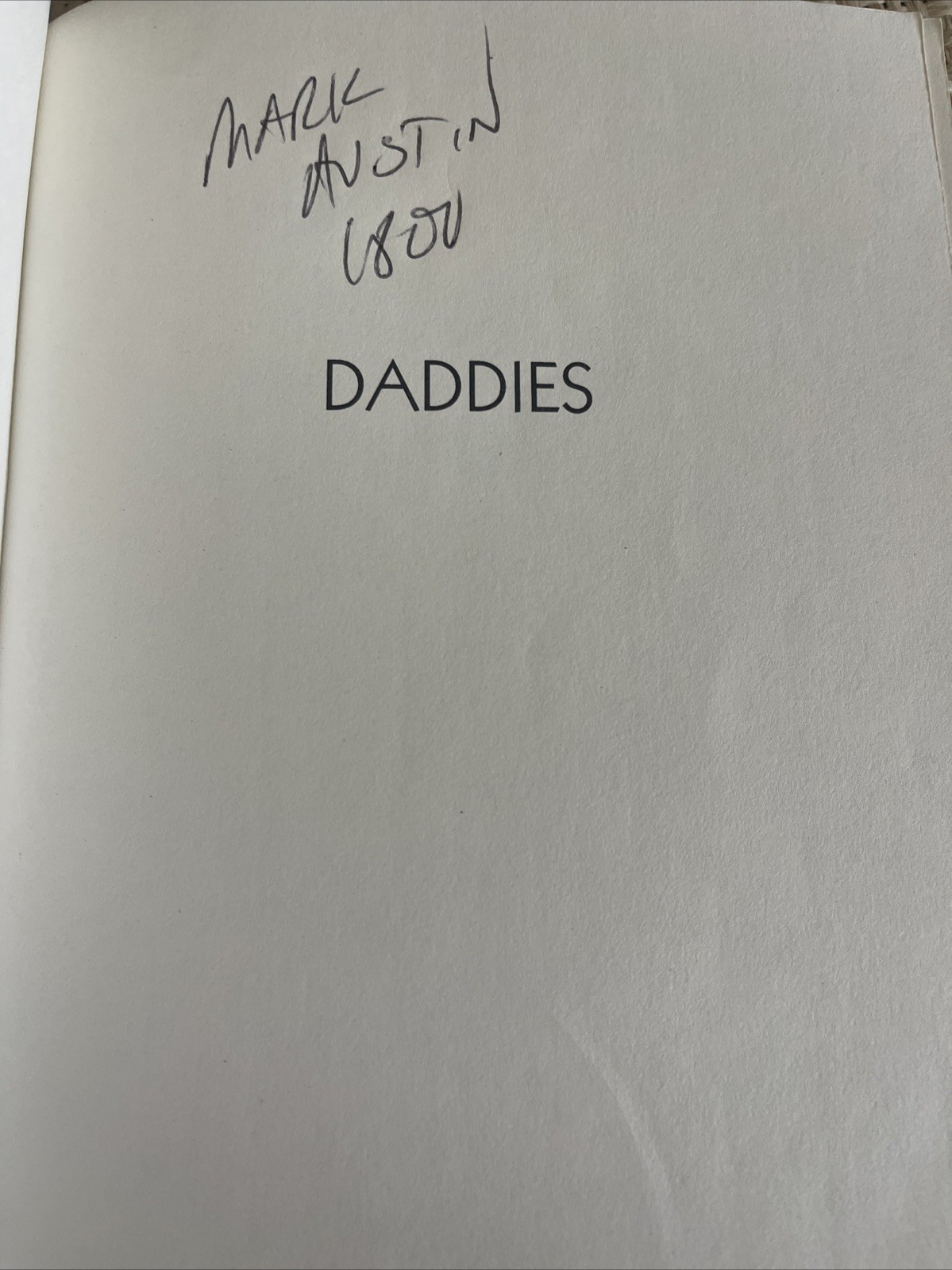 DADDIES – GAY EROTIC STORIES FIRST EDTION PAPERBACK RARE