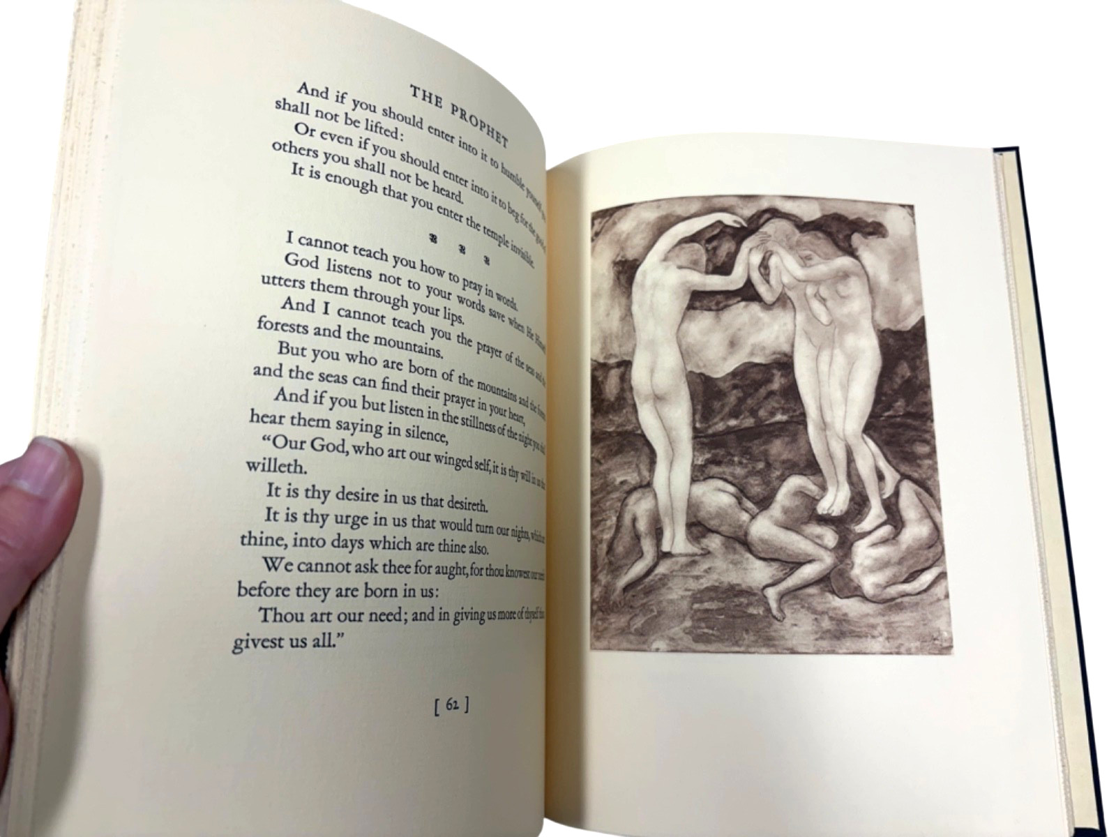 The Prophet Kahlil Gibran 1971 Borzoi Knopf Hardcover Slipcase Illustrated VG