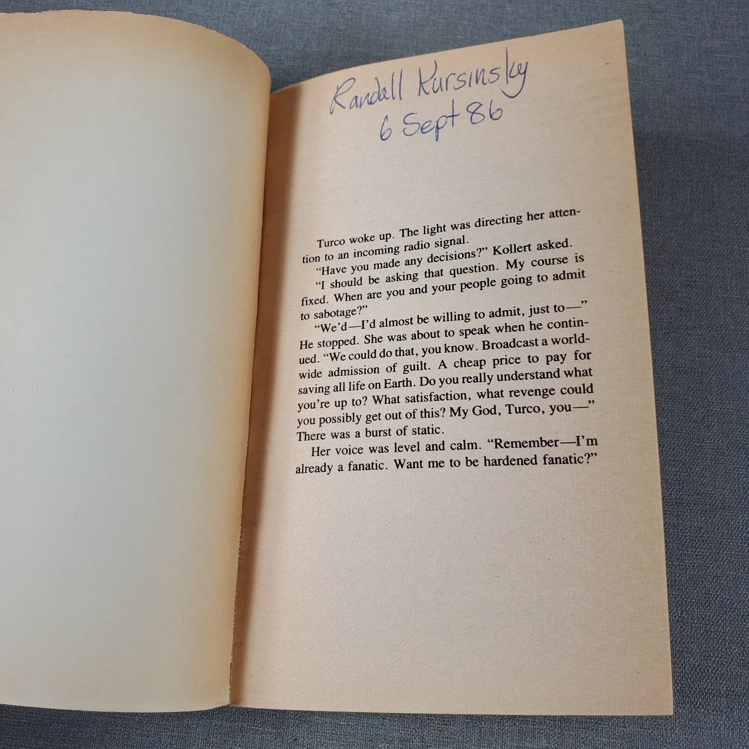 The Wind From a Burning Woman Greg Bear 1984 Ace Science Fiction Paperback